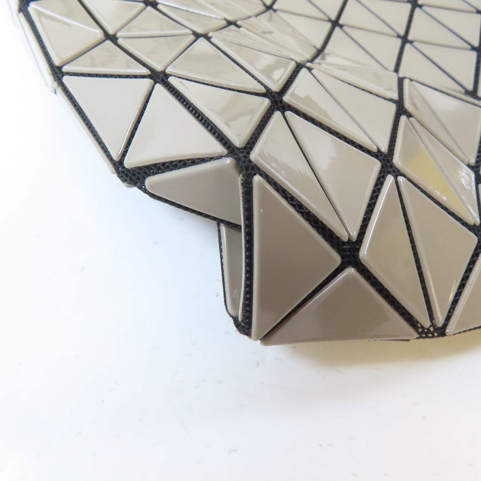 ISSEY MIYAKE PVC BAO BAO銀扣肩背袋/手挽袋灰色