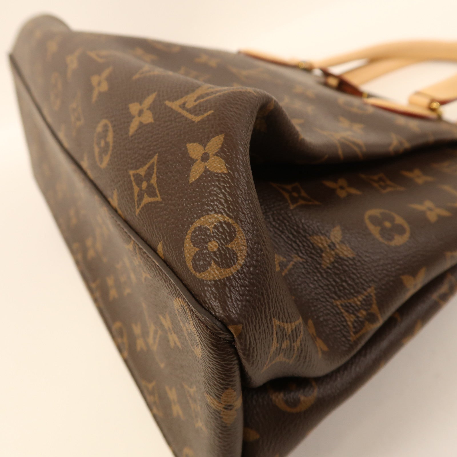 LOUIS VUITTON Monogram Rivoli MM金扣手挽肩背兩用袋棕色