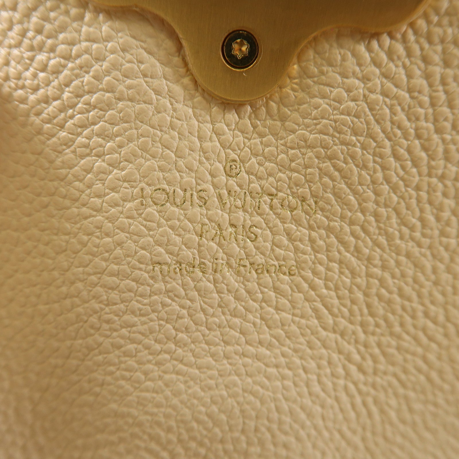 LOUIS VUITTON Damier Clapton金扣背包棕色/米色