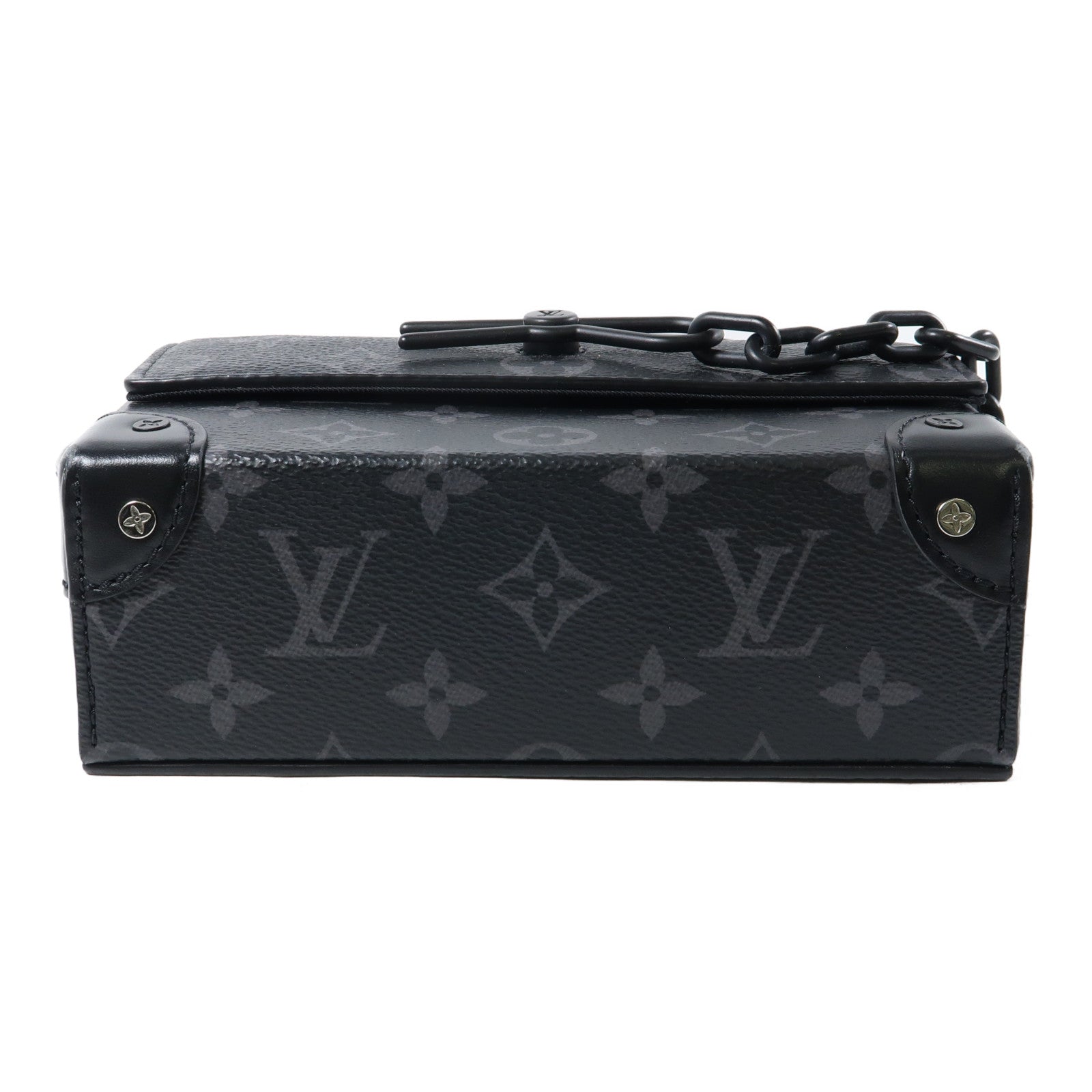 LOUIS VUITTON Monogram Eclipse Steamer Wearable Wallet肩背袋黑色