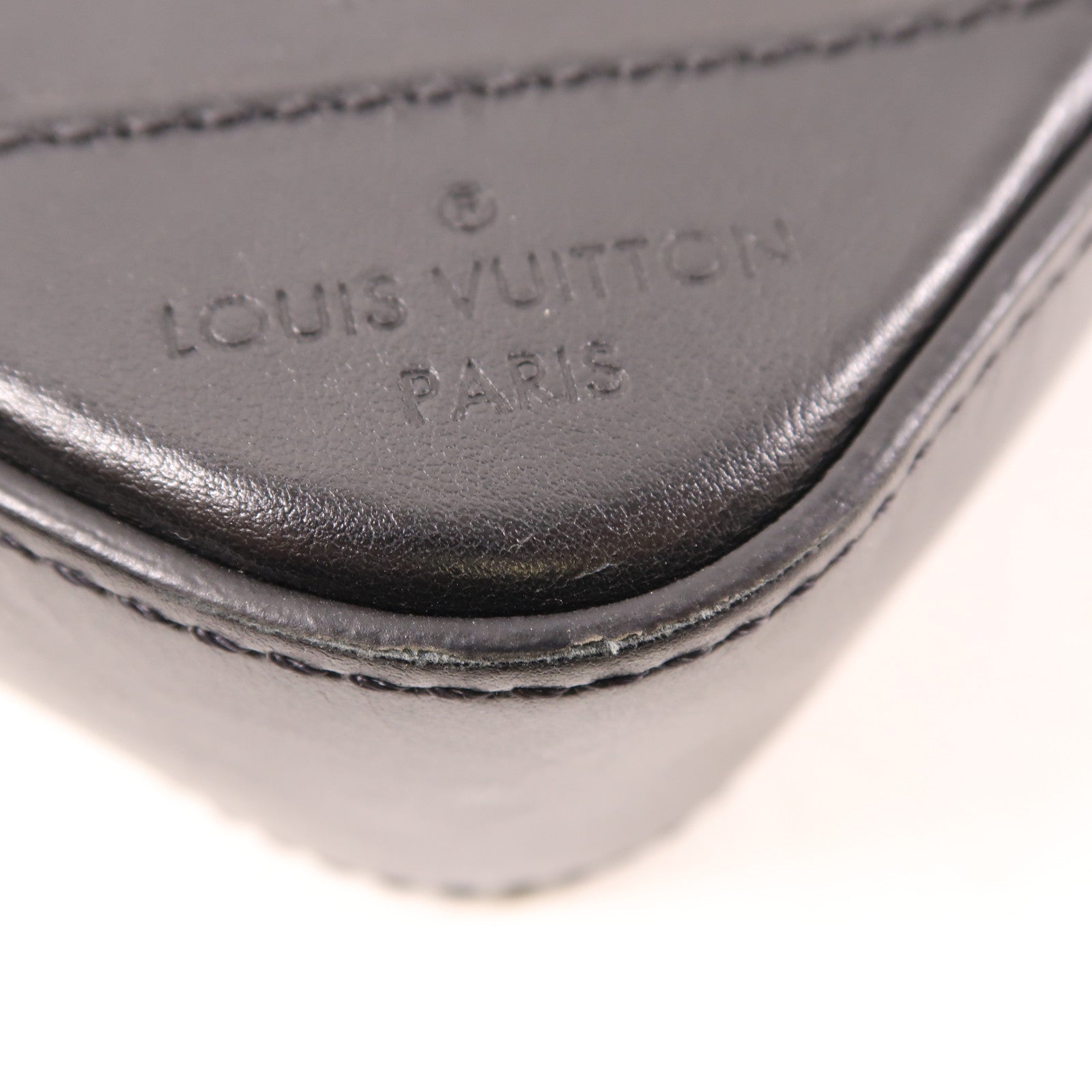 LOUIS VUITTON Monogam Shadow Dou Messenger Bag肩背袋黑色