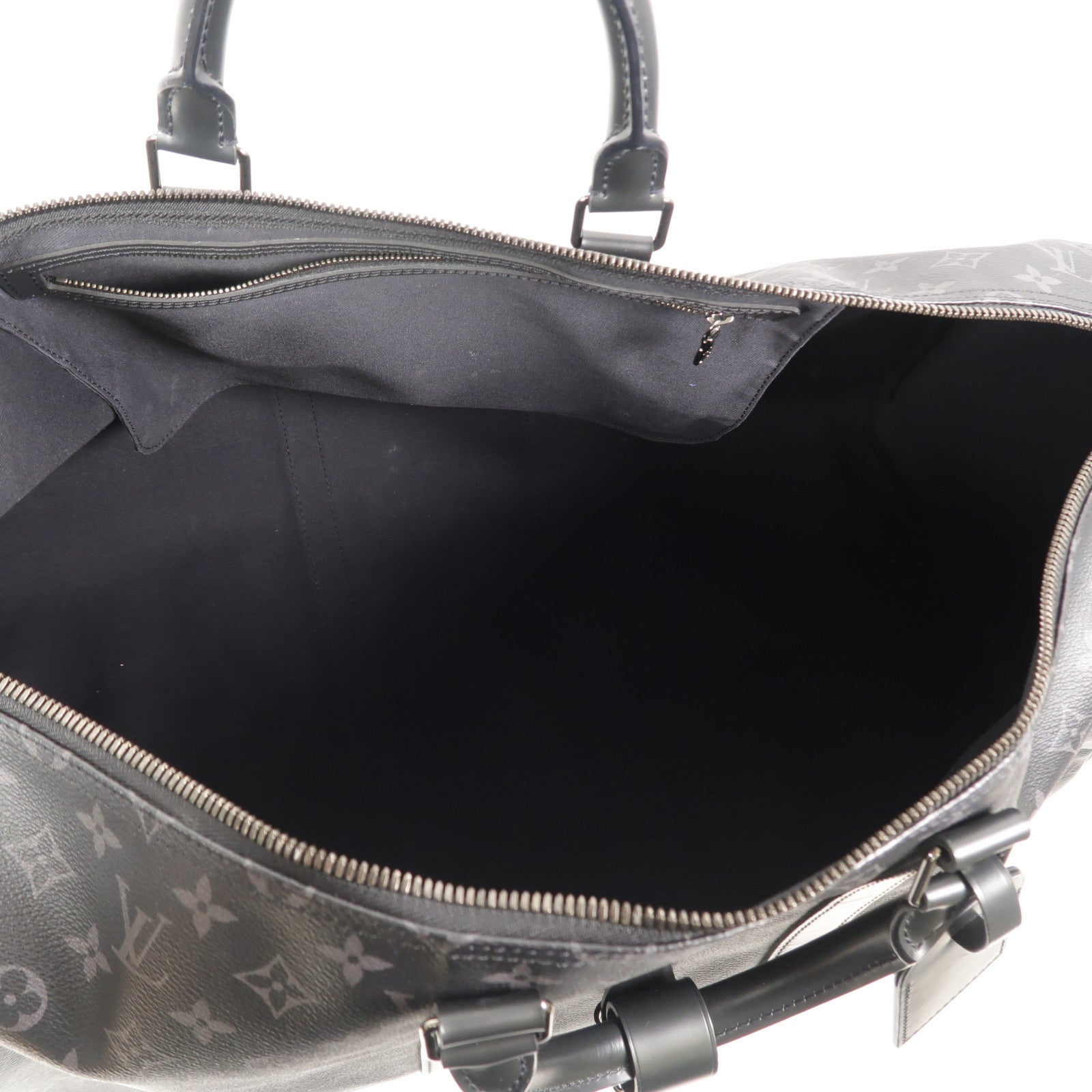 LOUIS VUITTON Monogram Eclipse Keepall Bandouliere 55手挽肩背兩用袋
