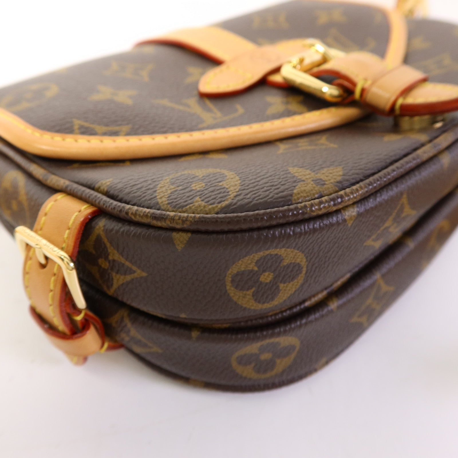 LOUIS VUITTON Monogram Saumur BB金扣手挽肩背兩用袋