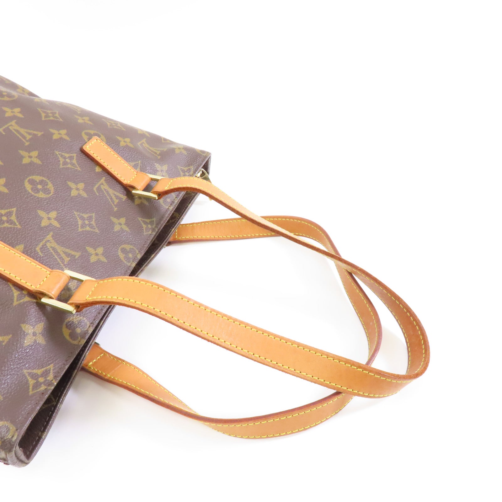 LOUIS VUITTON Monogram Cabas Piano金扣肩背袋啡色