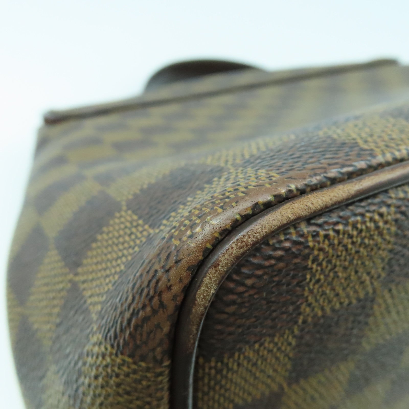LOUIS VUITTON 【激減優惠】Damier Ebene Bergamo GM金扣手挽肩背兩用袋啡色