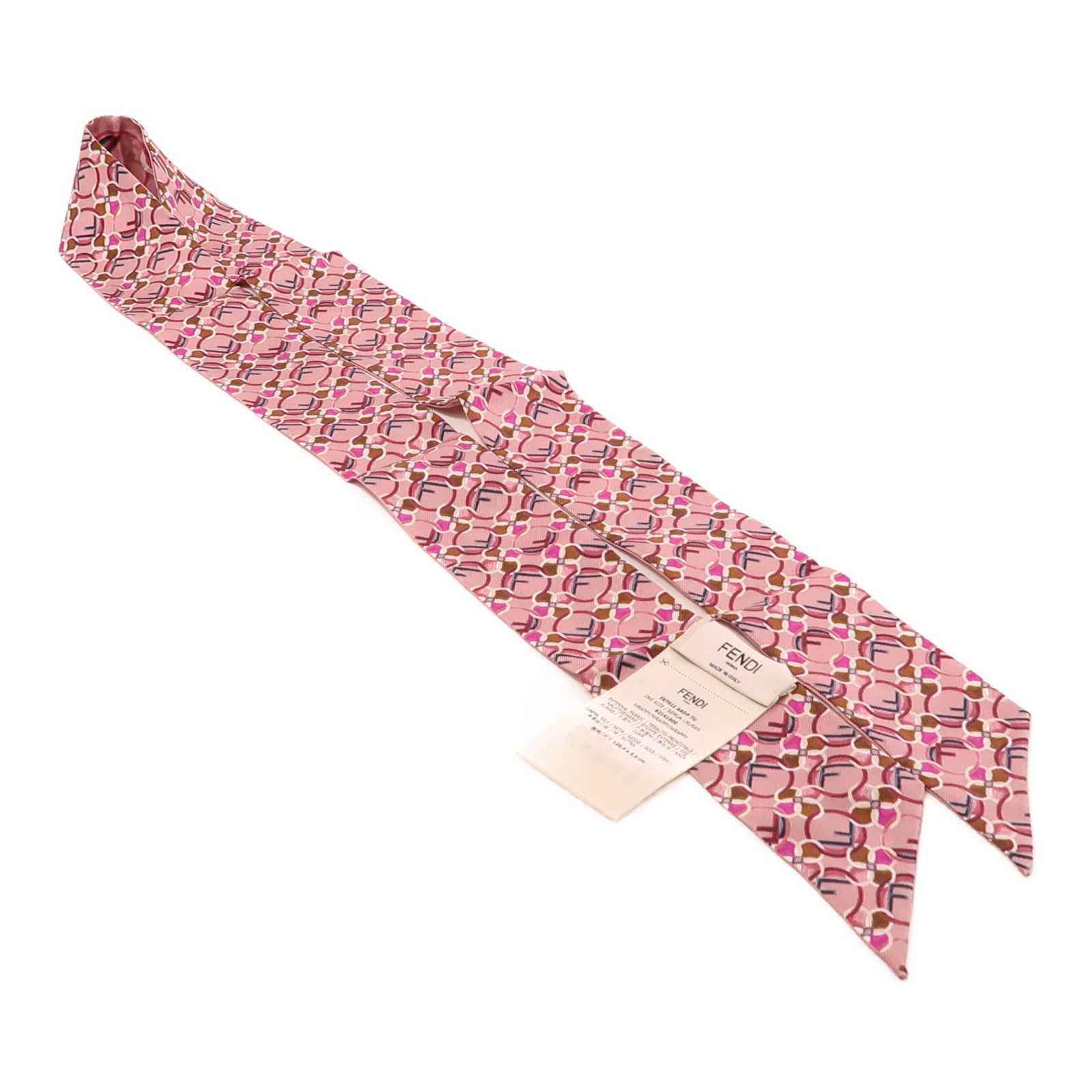 FENDI 絲質Scarf絲巾粉紅色