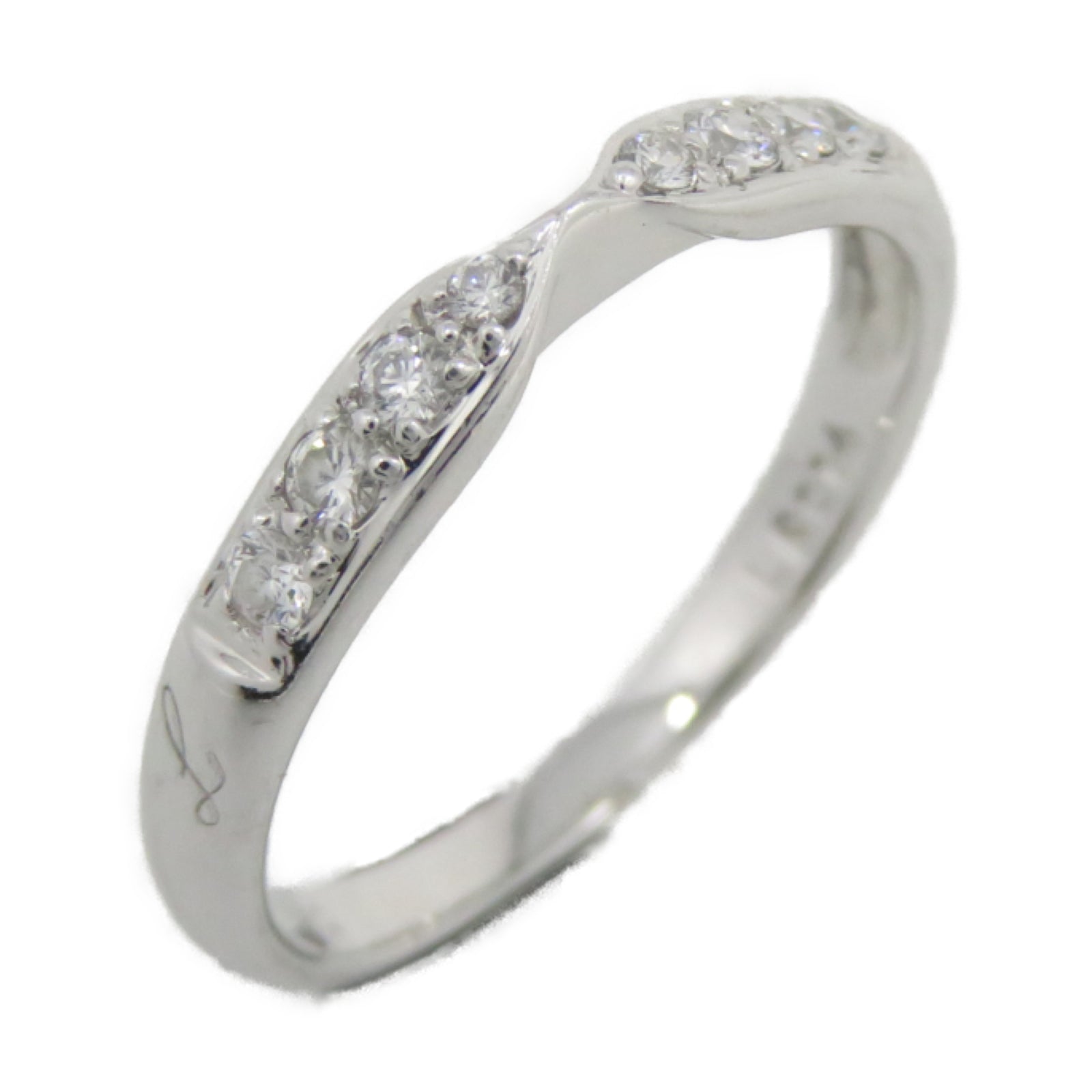 JEWELRY 【激減優惠】PT950鉑金Ring 0.14ct鑽石戒指US#5.75