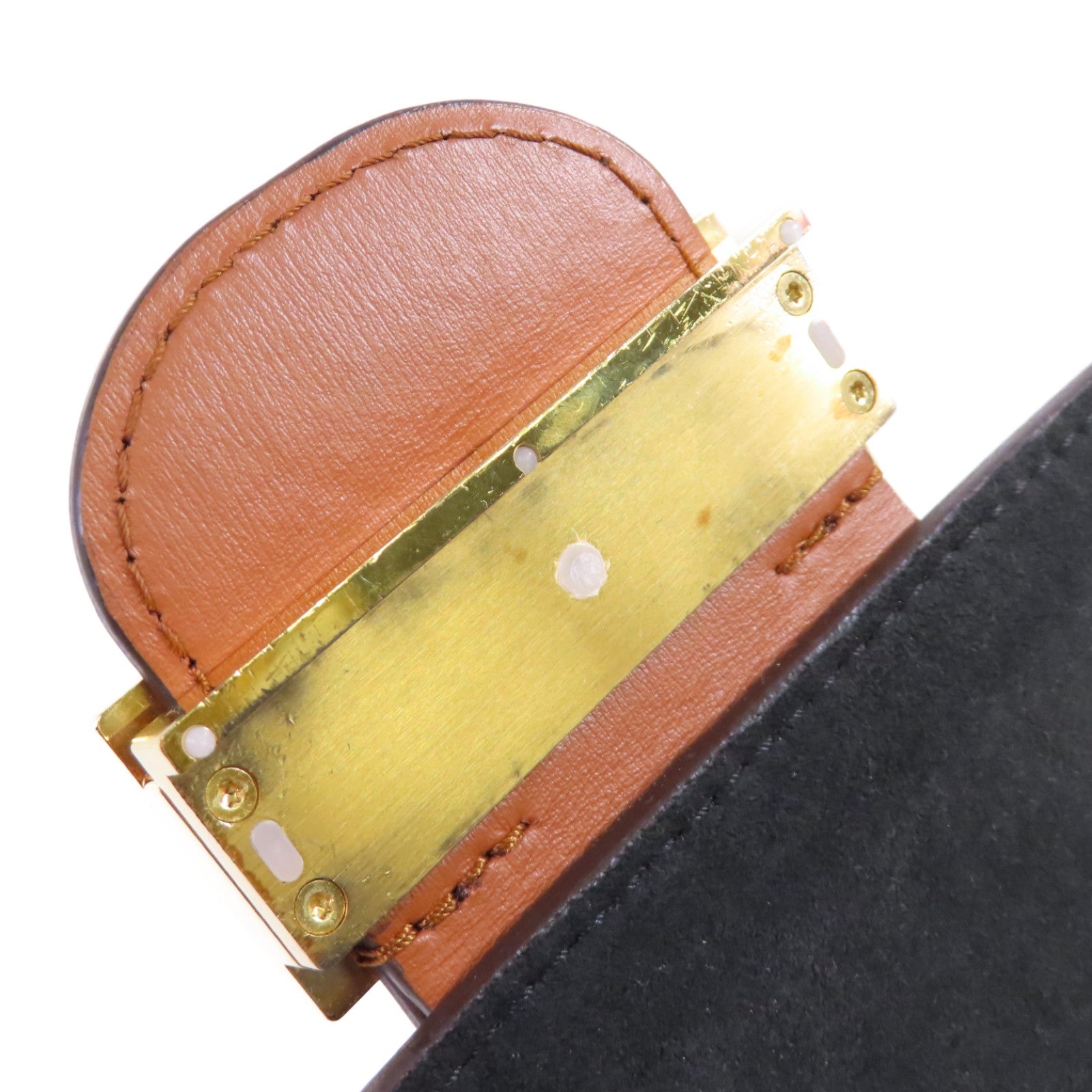 LOUIS VUITTON Monogram Reverse Dauphine MM 2Way Shoulder Bag金扣手挽肩背兩用袋啡色