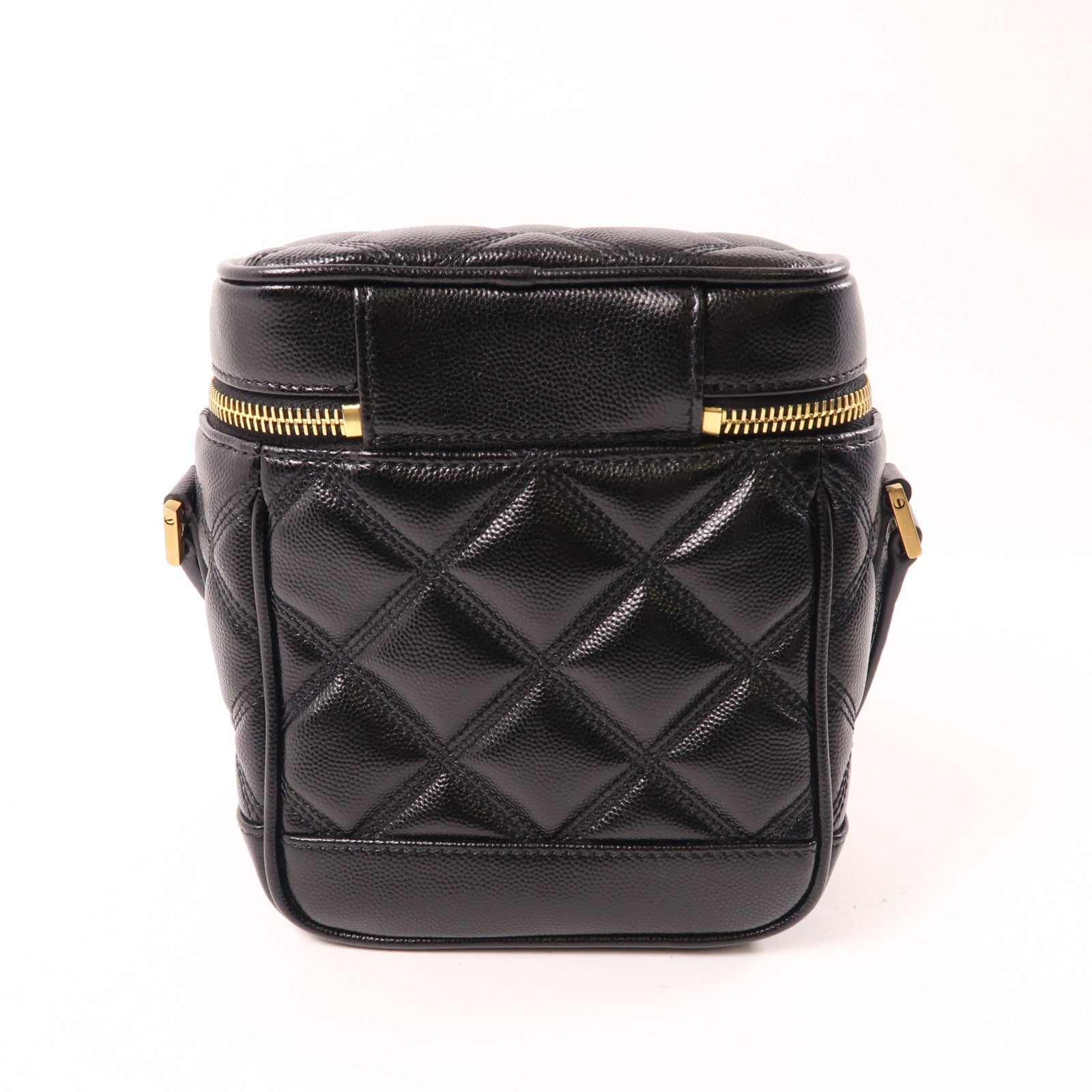 YVES SAINT LAURENT 牛皮皮革Chain Shoulder金扣肩背袋黑色