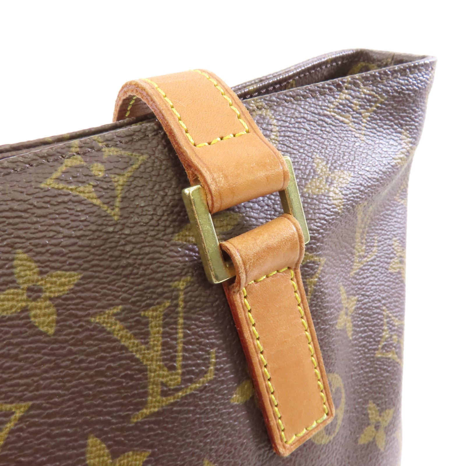 LOUIS VUITTON Monogram Cabas Piano金扣肩背袋啡色