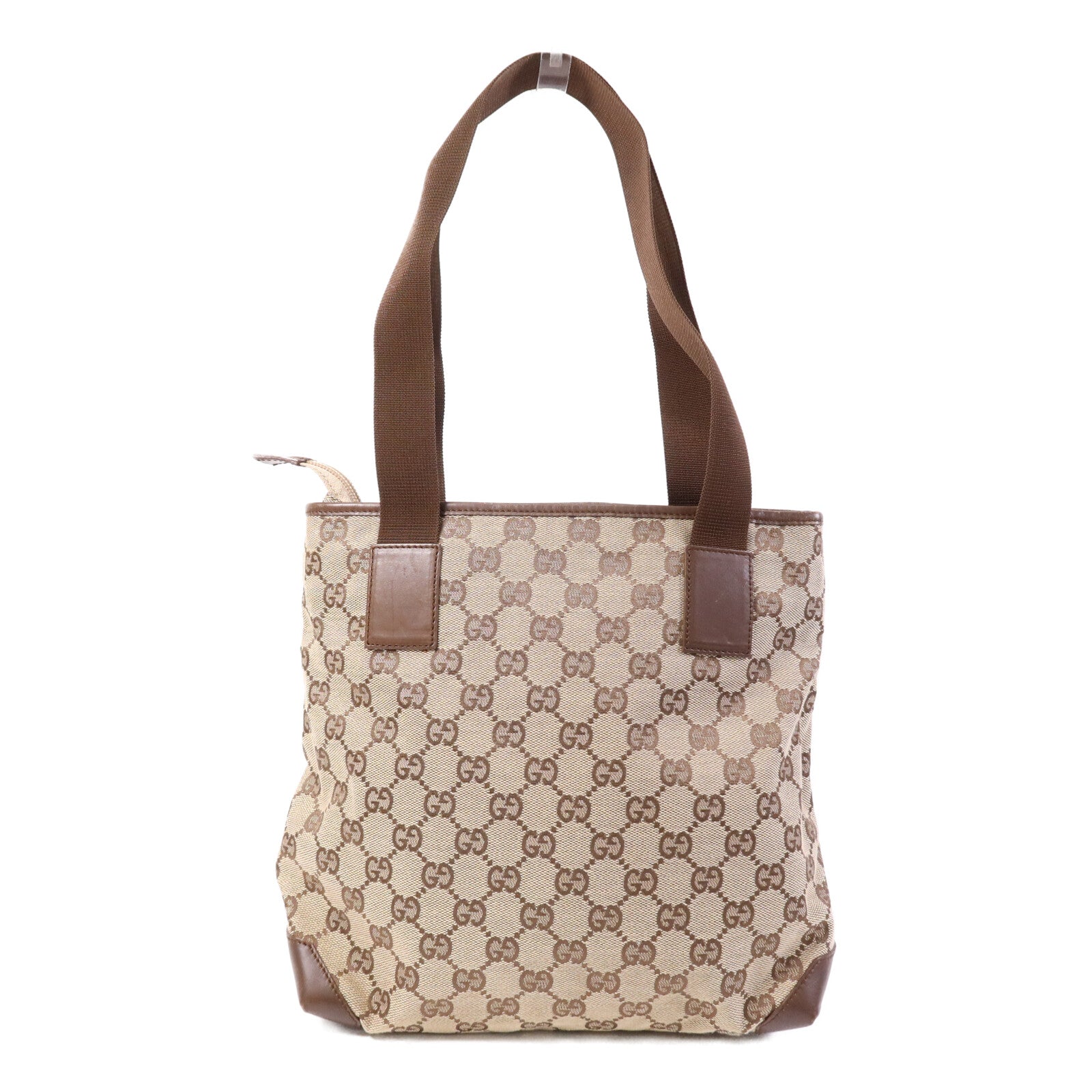 GUCCI 帆布Shoulder Bag銀扣肩背袋