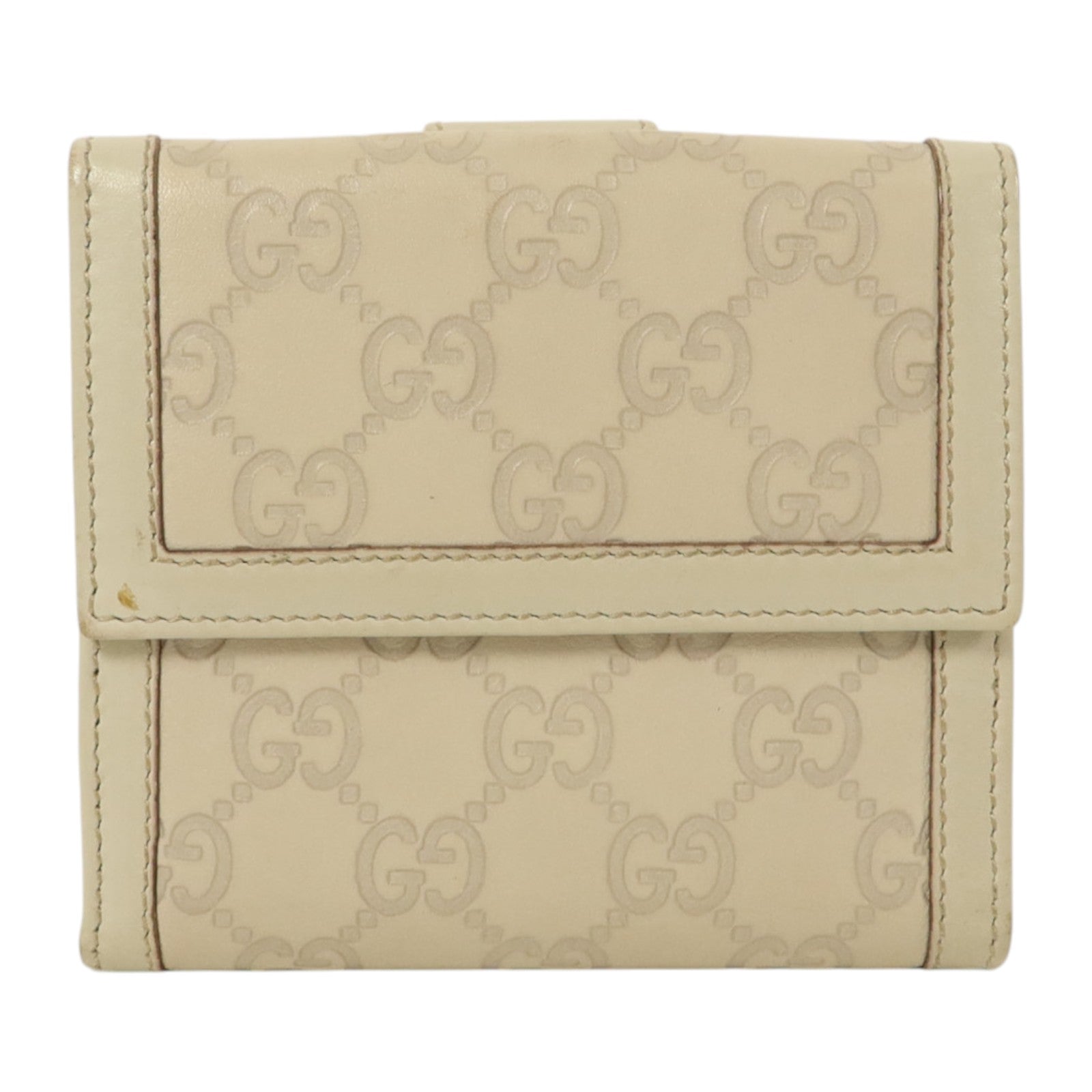 GUCCI 【激減優惠】牛皮皮革Wallet金扣錢包