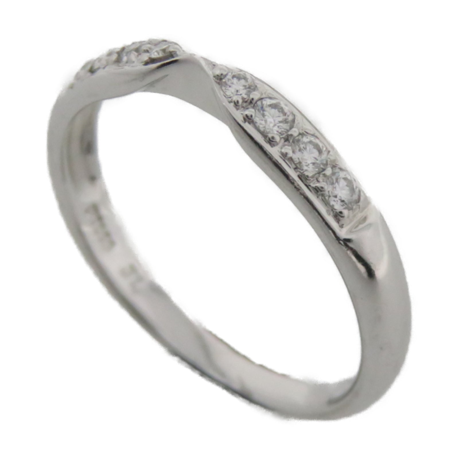 JEWELRY 【激減優惠】PT950鉑金Ring 0.14ct鑽石戒指US#5.75