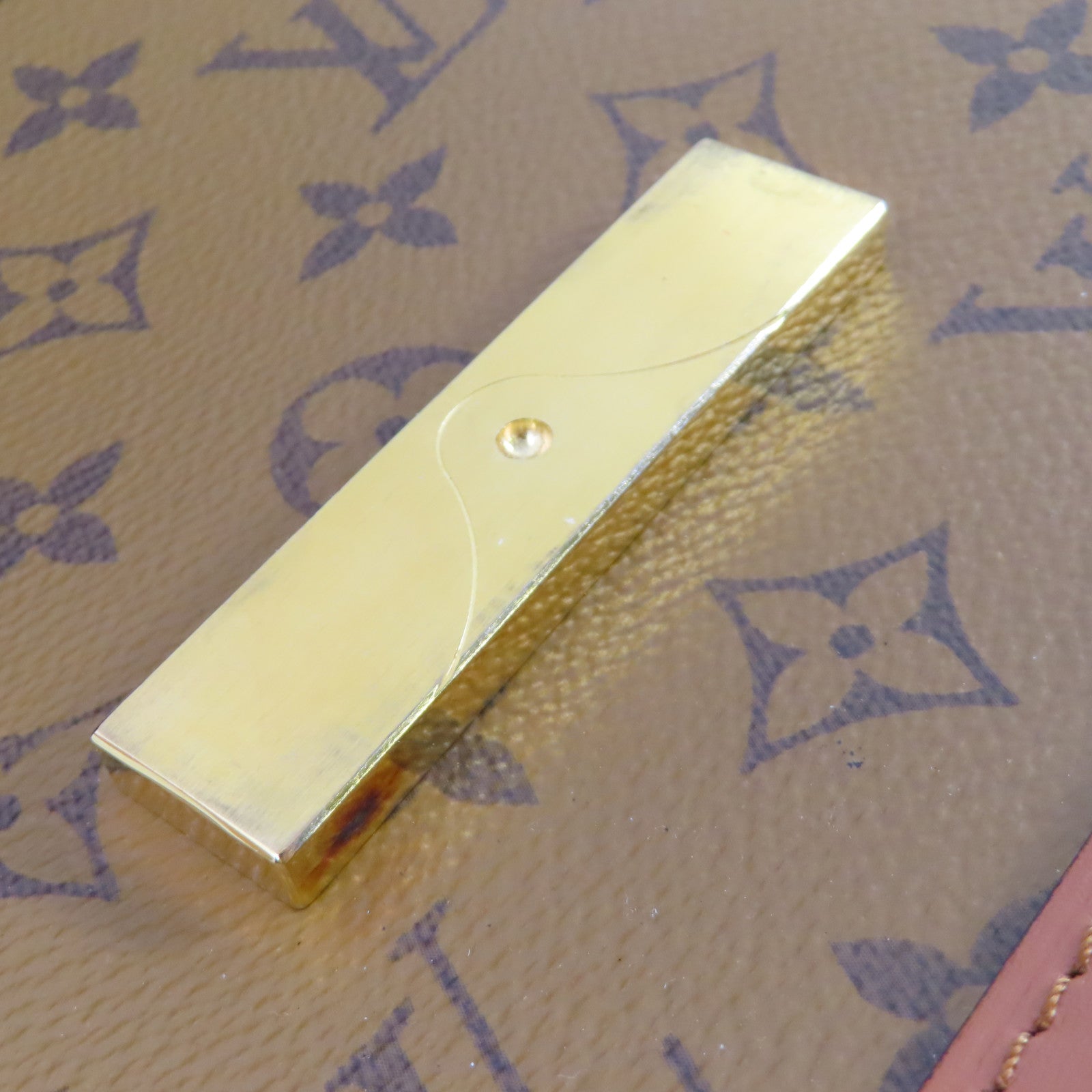 LOUIS VUITTON Monogram Reverse Dauphine MM 2Way Shoulder Bag金扣手挽肩背兩用袋啡色