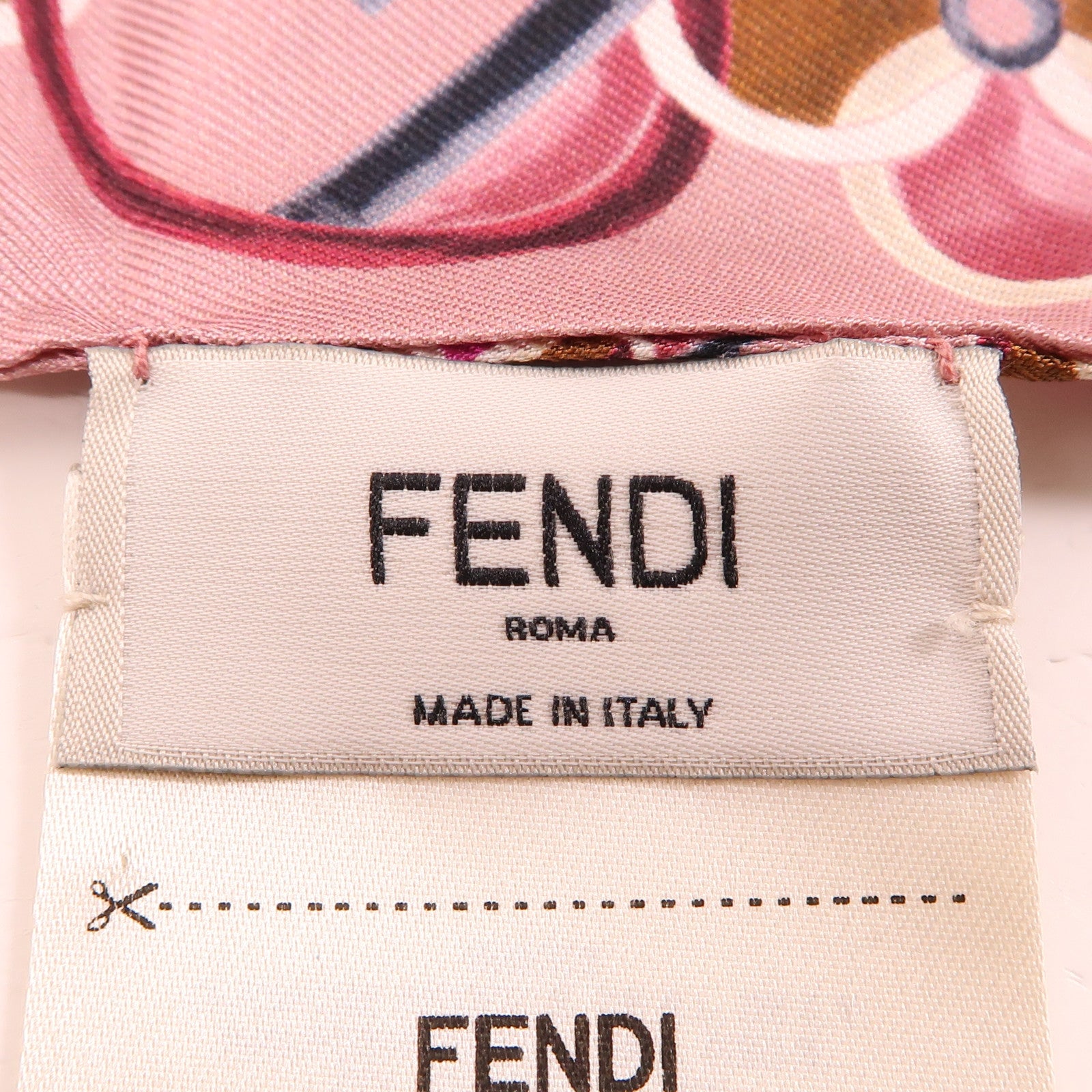 FENDI 絲質Scarf絲巾粉紅色