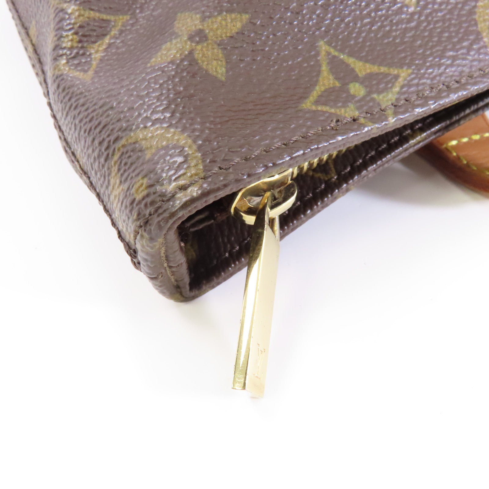 LOUIS VUITTON Monogram Cabas Piano金扣肩背袋啡色