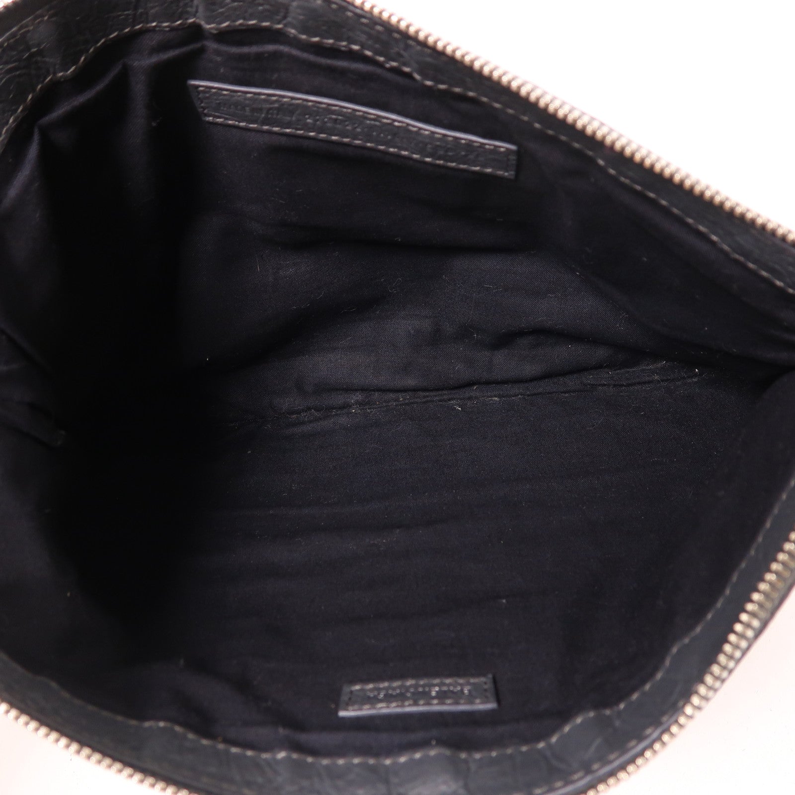 BALENCIAGA 牛皮皮革Clutch銀扣手拿包