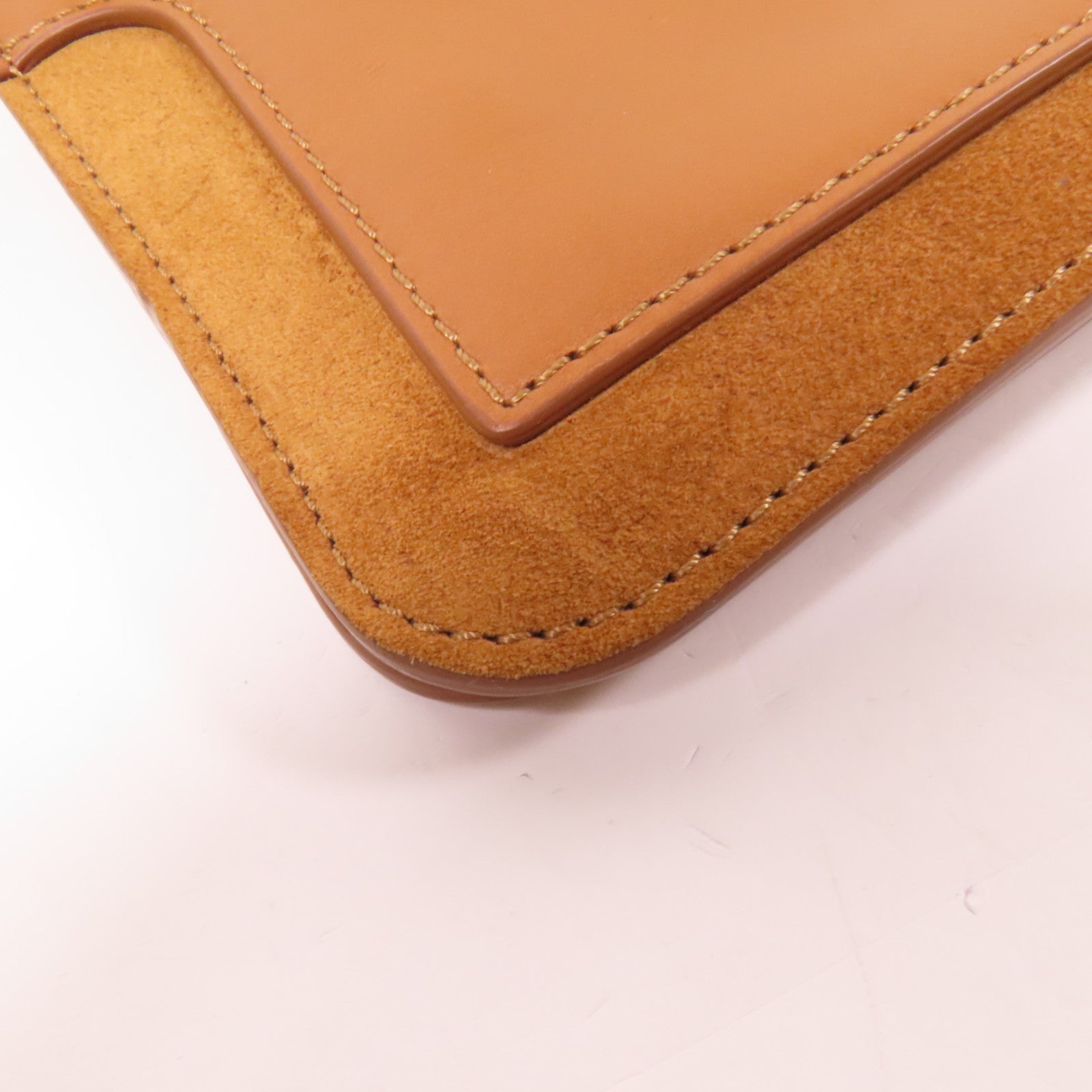 Chloe 麂皮/牛皮皮革Mini Roy金扣肩背袋