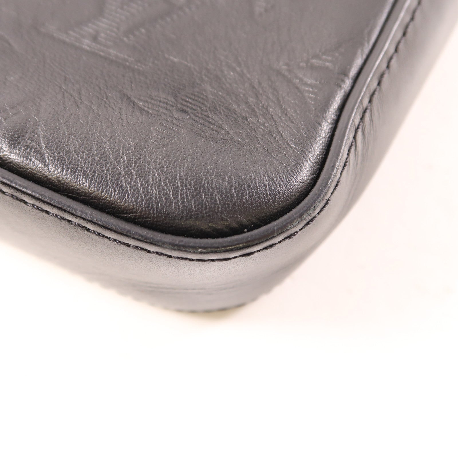 LOUIS VUITTON Monogam Shadow Dou Messenger Bag肩背袋黑色