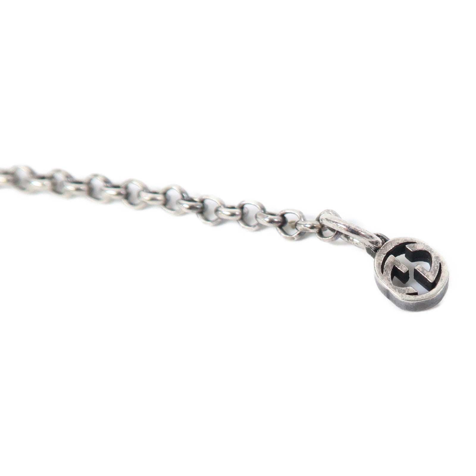 GUCCI 925純銀Double G Key Bracelet手鏈銀色