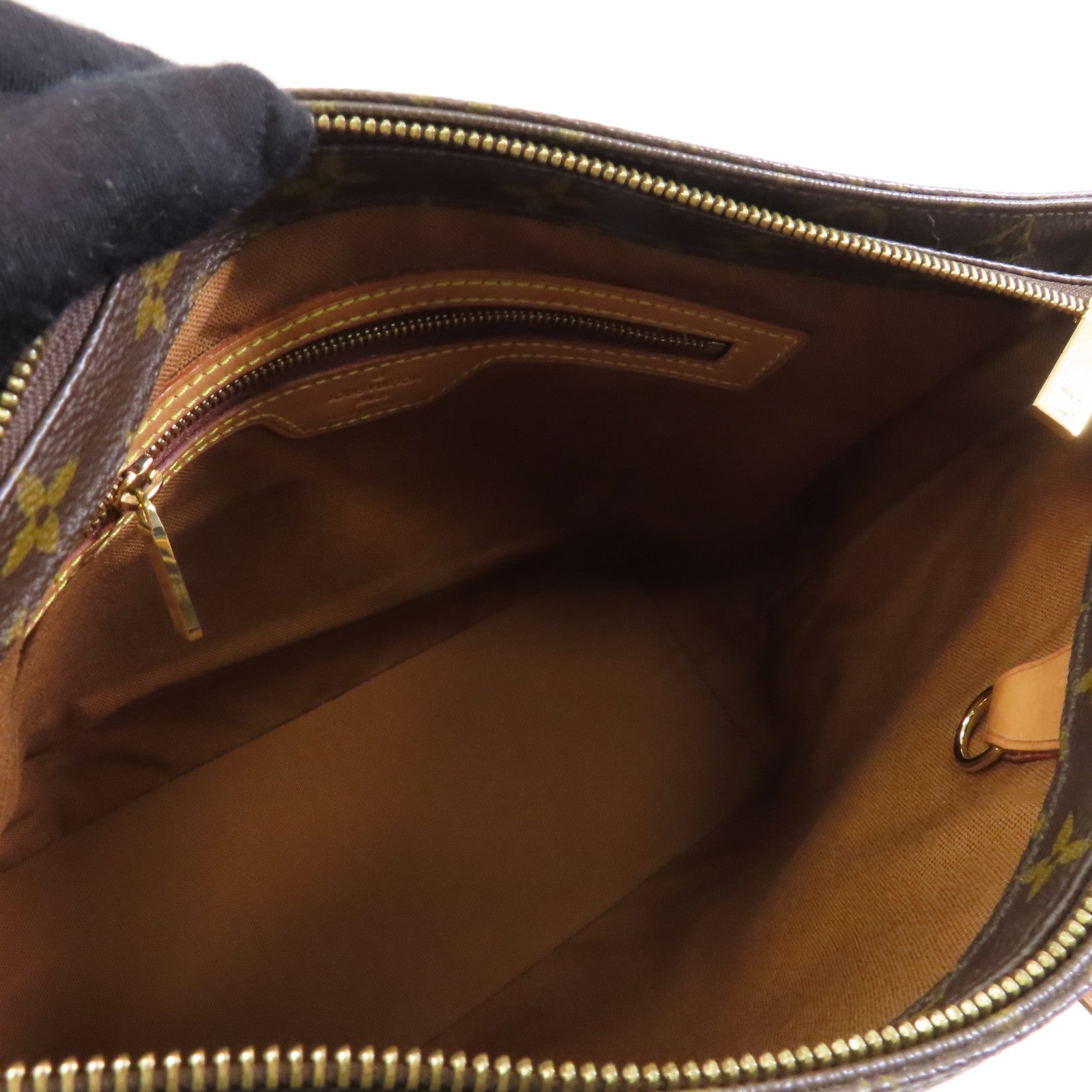 LOUIS VUITTON Monogram Cabas Piano金扣肩背袋啡色
