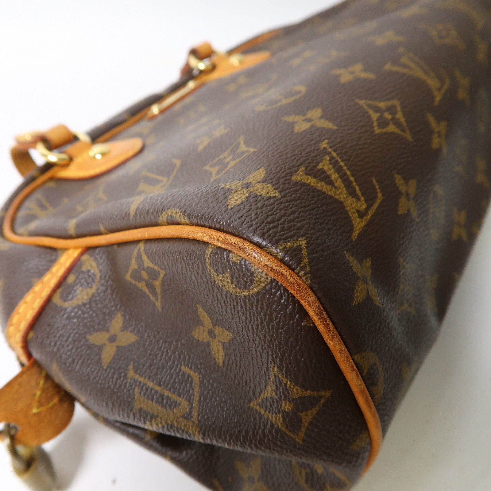 LOUIS VUITTON Monogram Montorgueil PM金扣肩背袋啡色
