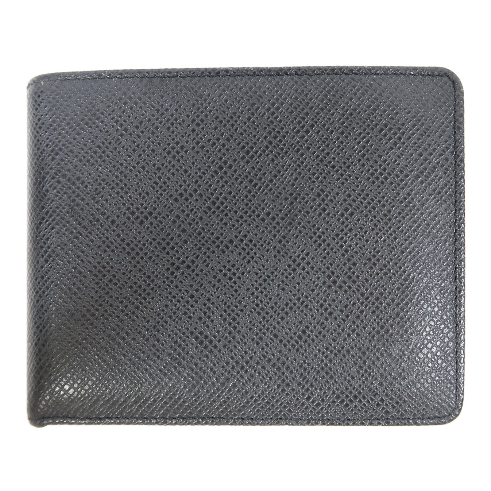 LOUIS VUITTON Taiga皮革Wallet錢包黑色
