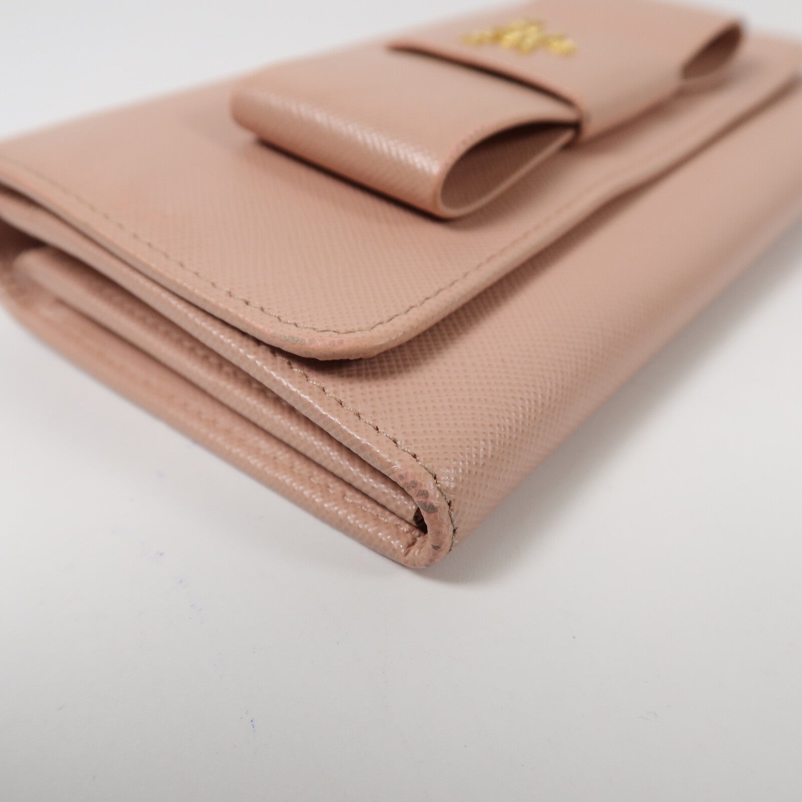 PRADA 牛皮皮革Bow Wallwt On Chain肩背袋