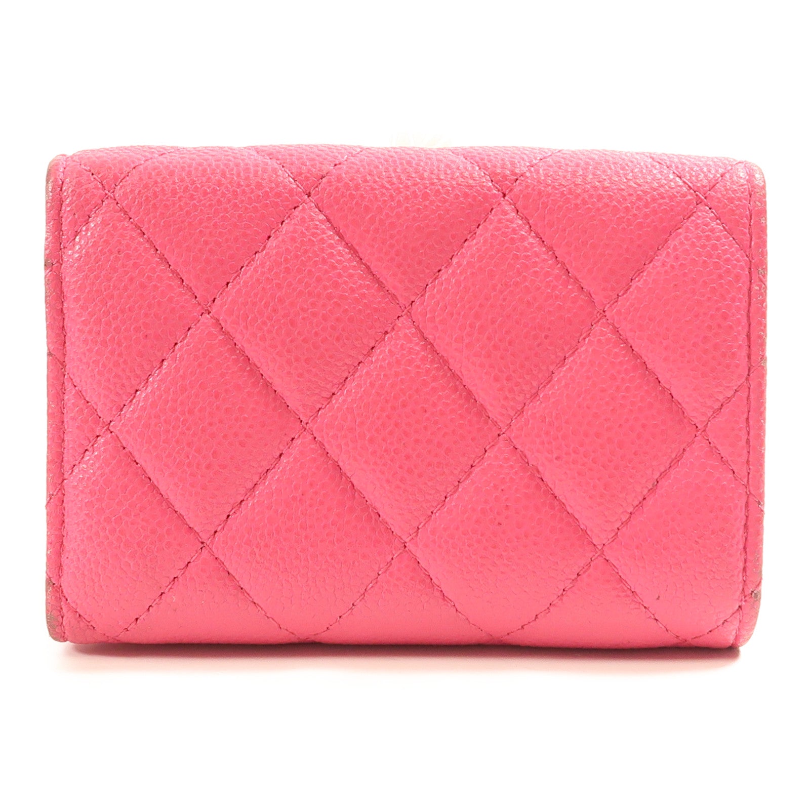 CHANEL 【激減優惠】牛皮皮革Wallet金扣錢包