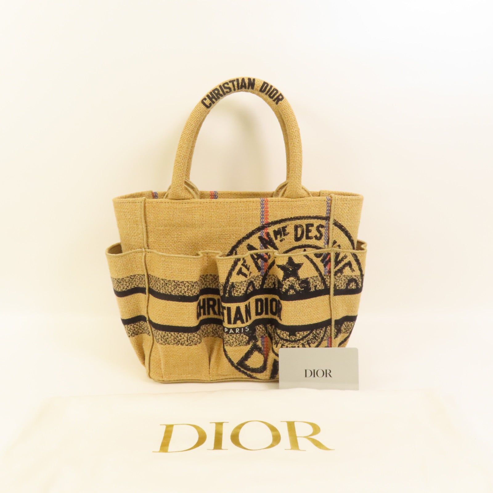 Dior 帆布Jute Catherine手挽袋