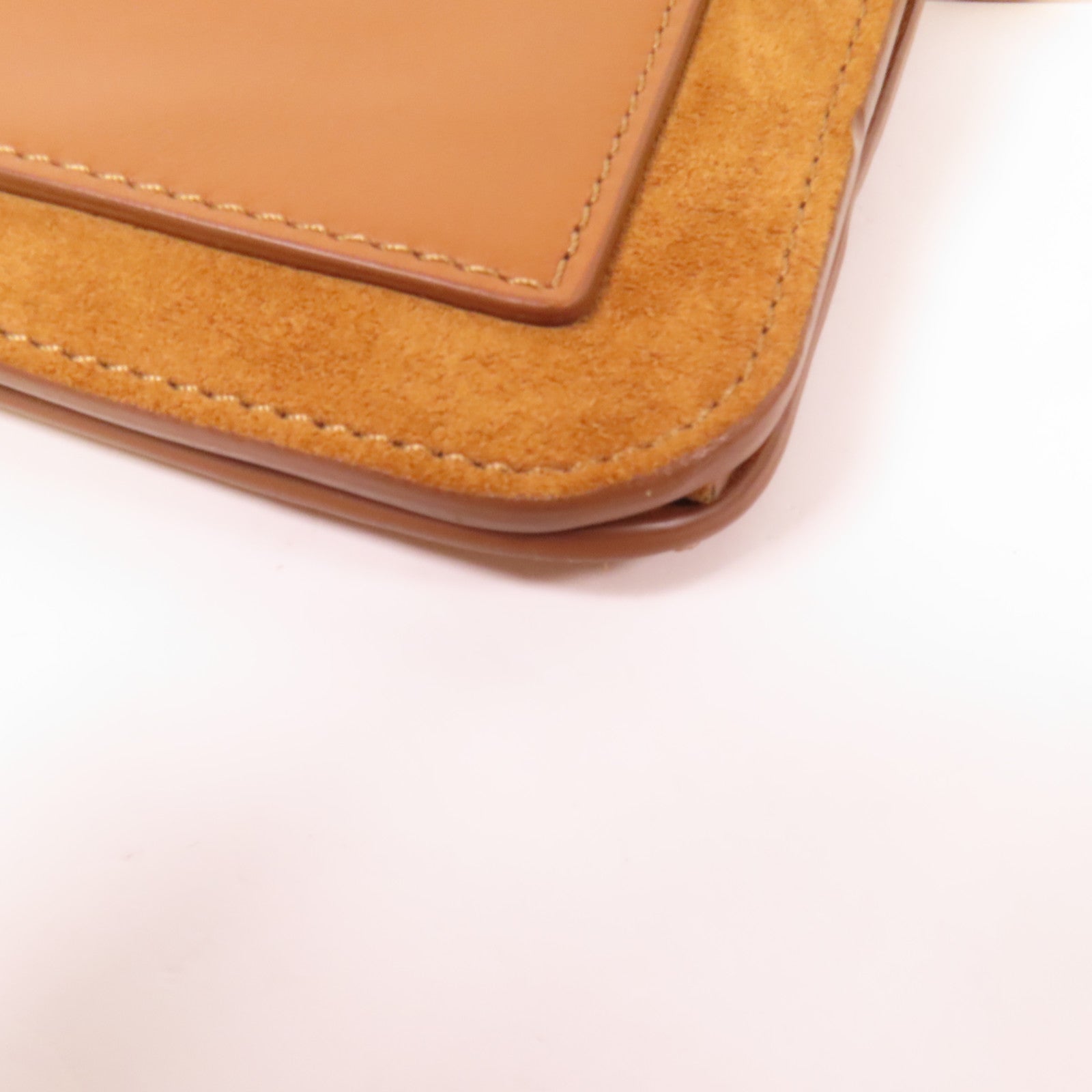 Chloe 麂皮/牛皮皮革Mini Roy金扣肩背袋