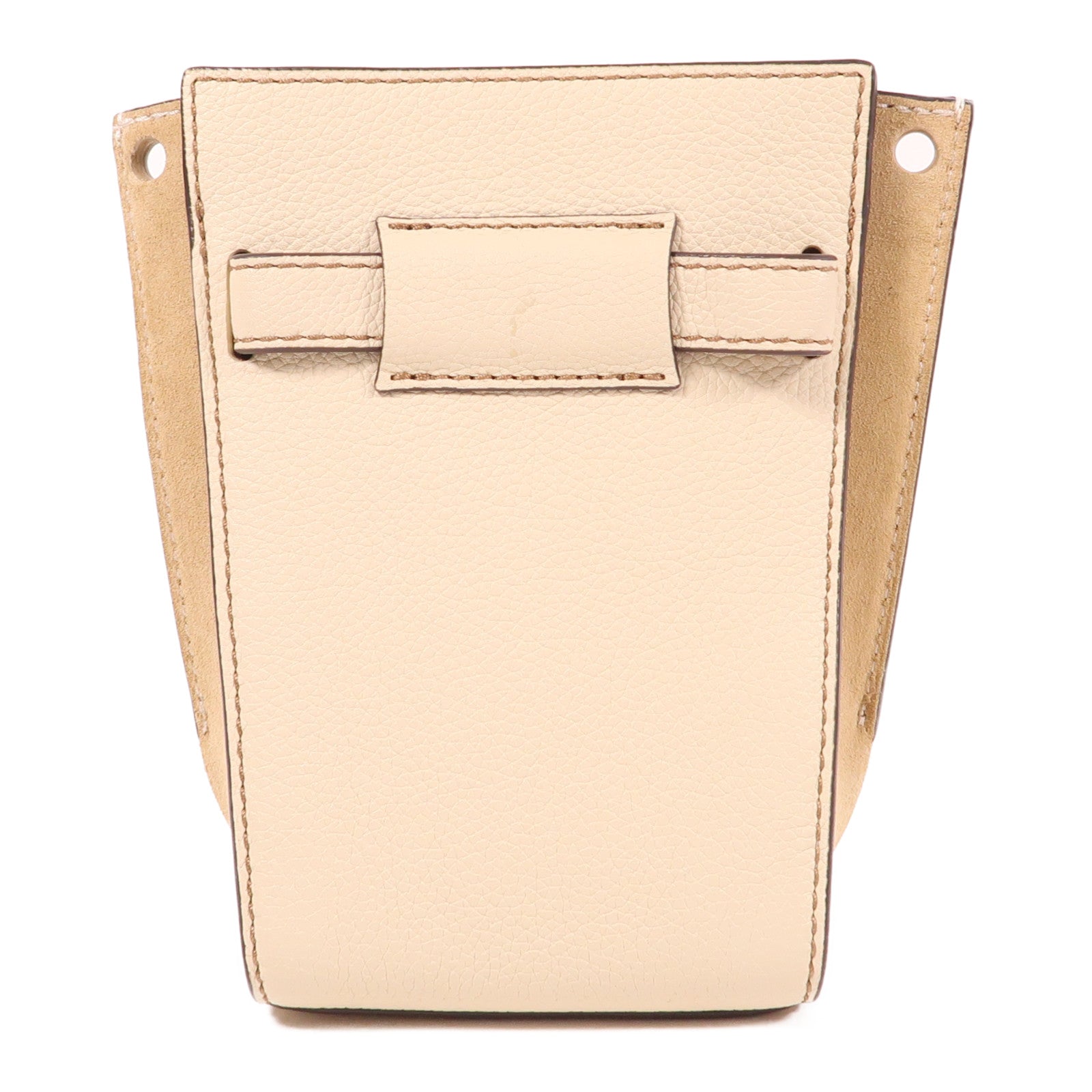 Tory Burch 牛皮皮革/麂皮皮革Shoulder Bag金扣肩背袋