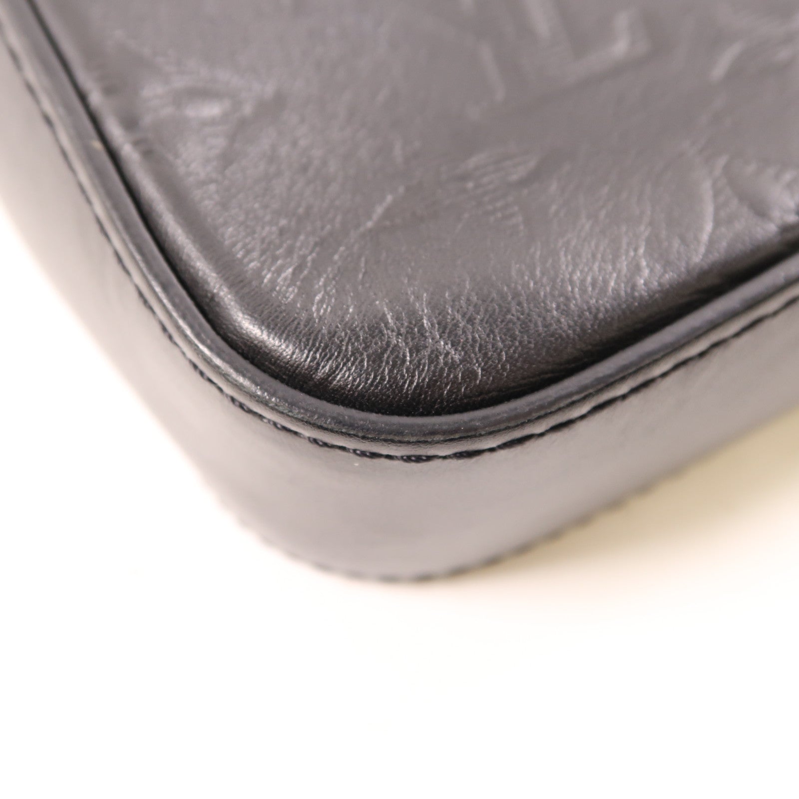 LOUIS VUITTON Monogam Shadow Dou Messenger Bag肩背袋黑色