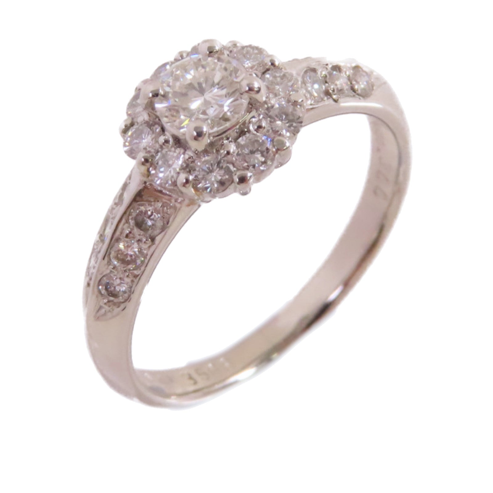 JEWELRY PT900鉑金/0.300ct/0.43ct鑚石Diamond Ring戒指US#6.75