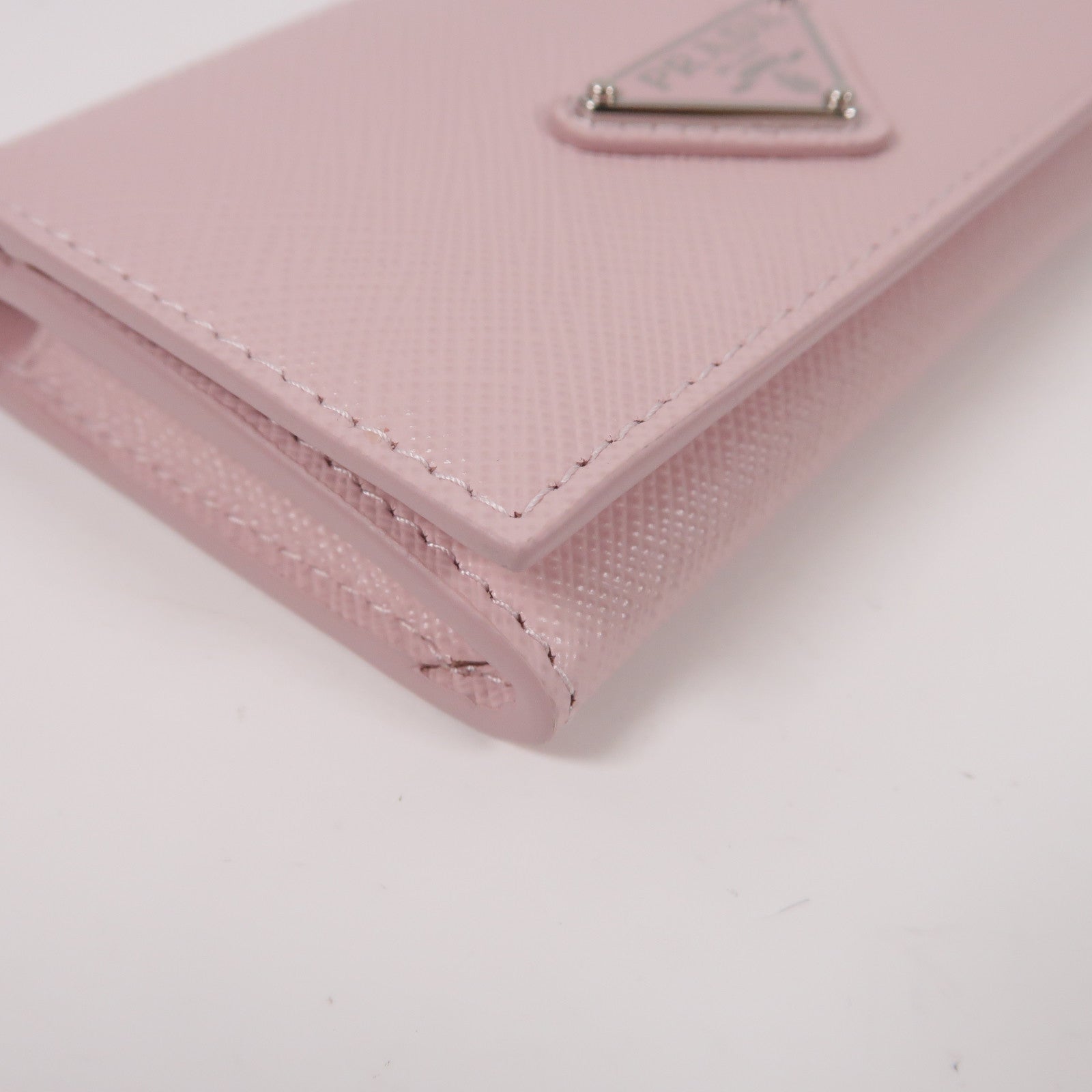 PRADA 牛皮皮革Card Case卡片套粉紅色