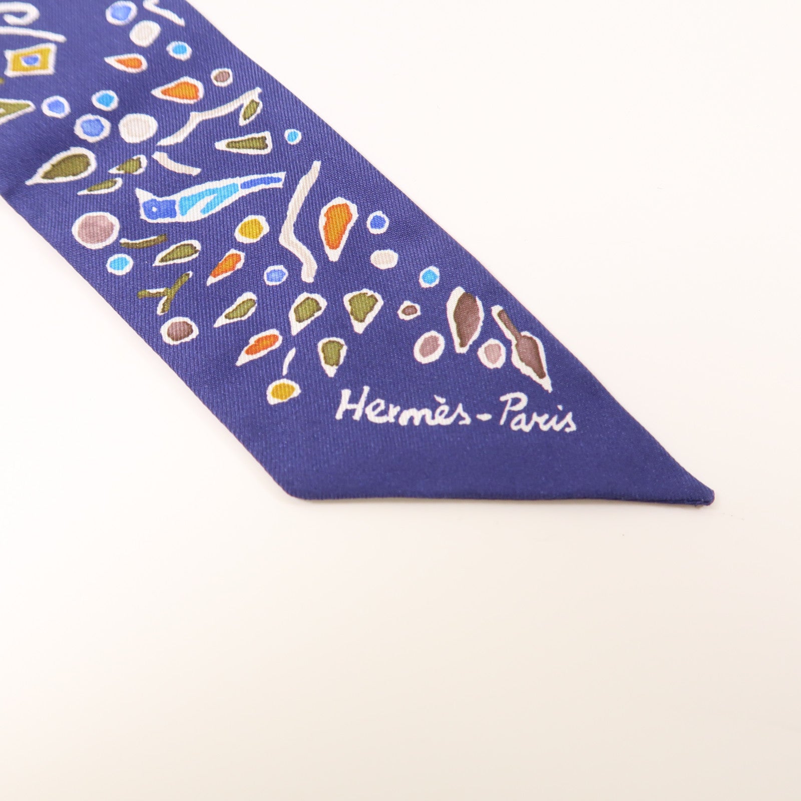 HERMES 絲質Twilly絲巾