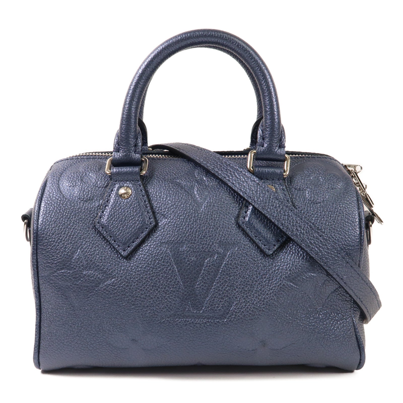 LOUIS VUITTON Empreinte皮革Speedy Bandouliere 20銀扣手挽肩背兩用袋