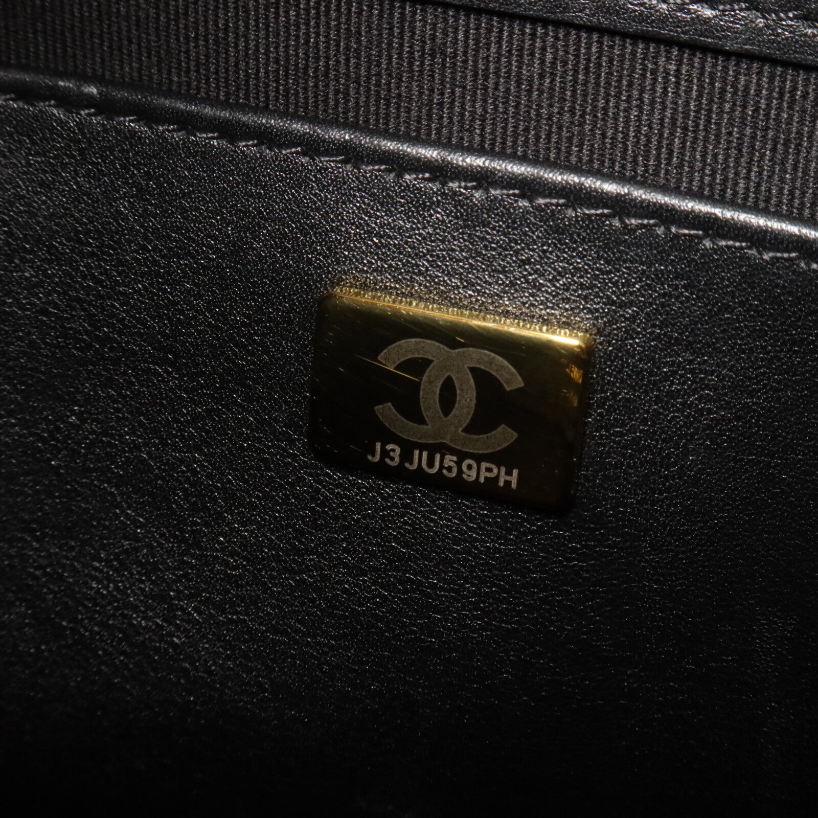 CHANEL 牛皮皮革Hobo鏈帶手挽肩背兩用袋