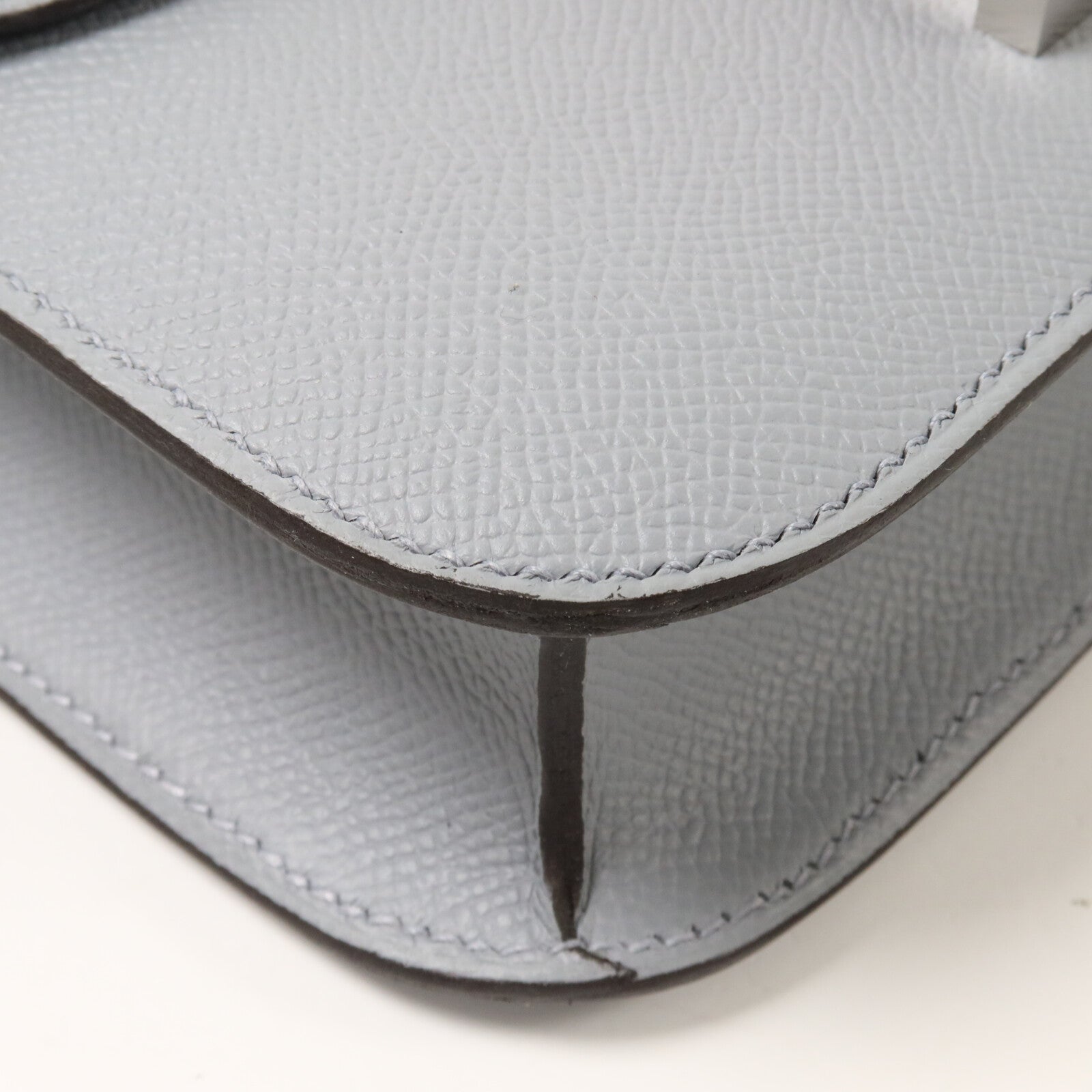 HERMES Epsom皮革Constance 24肩背袋Gris Pantin