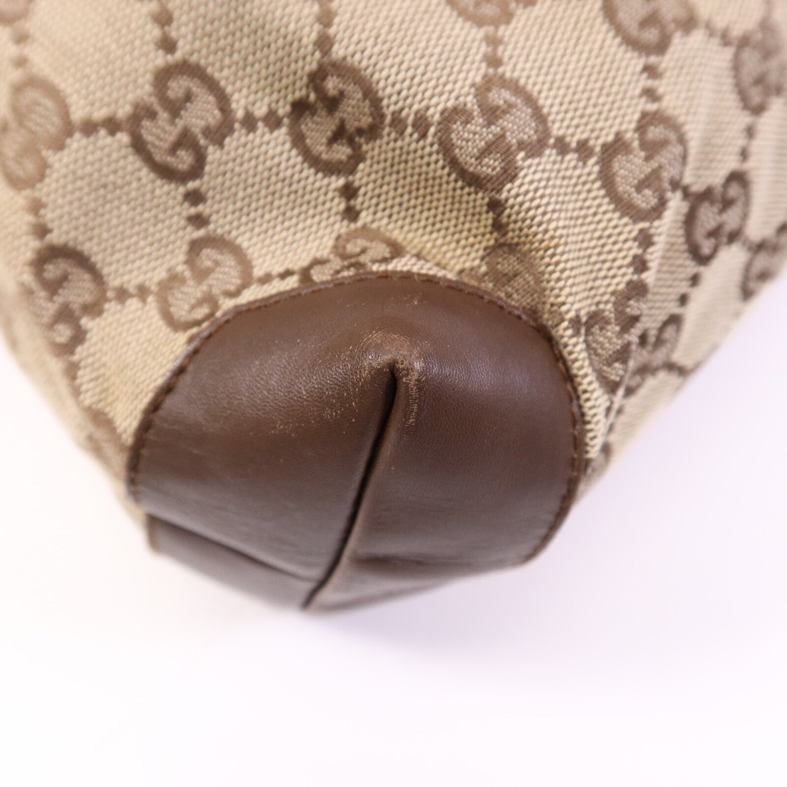 GUCCI 帆布Shoulder Bag銀扣肩背袋