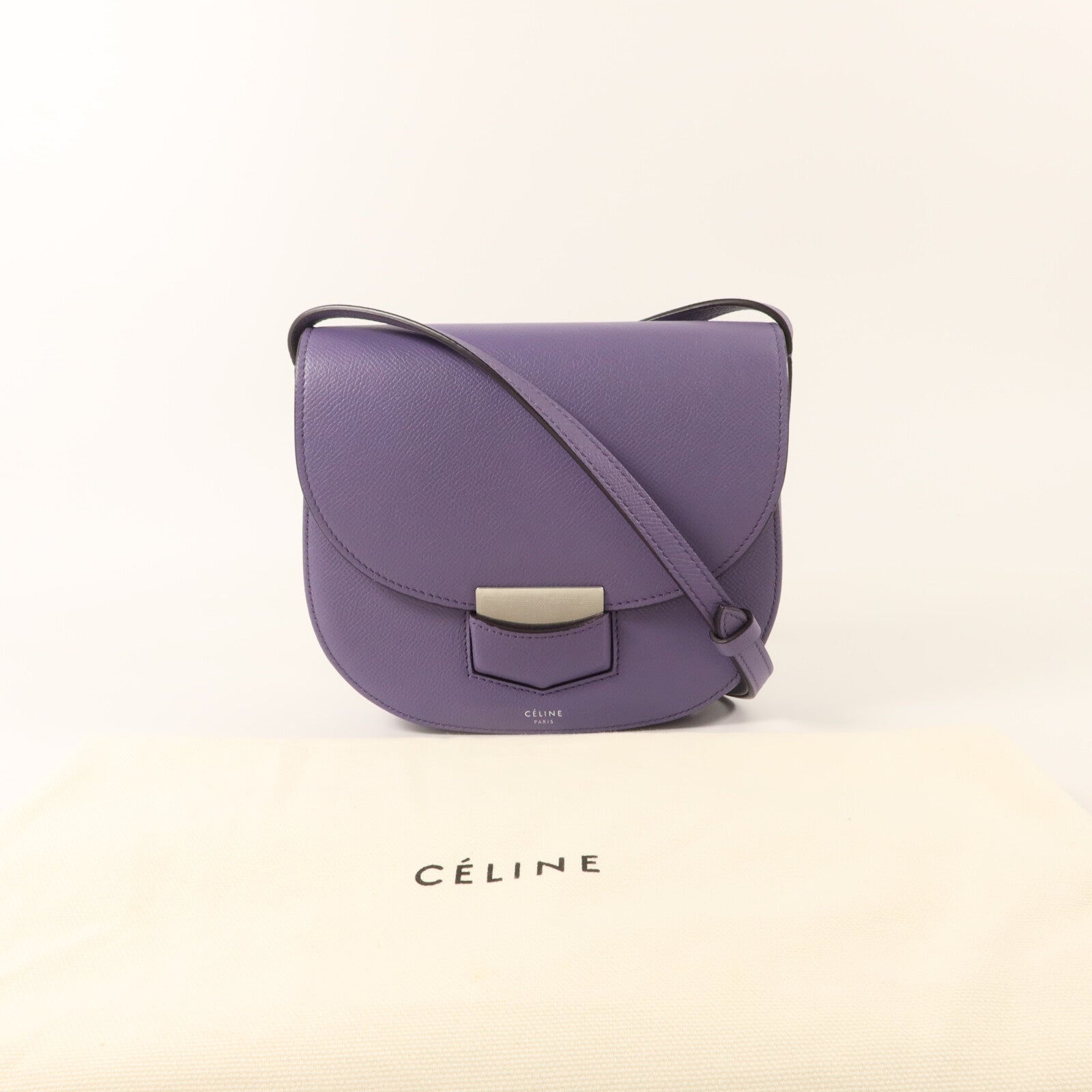 CELINE 牛皮皮革Trotteur Small肩背袋