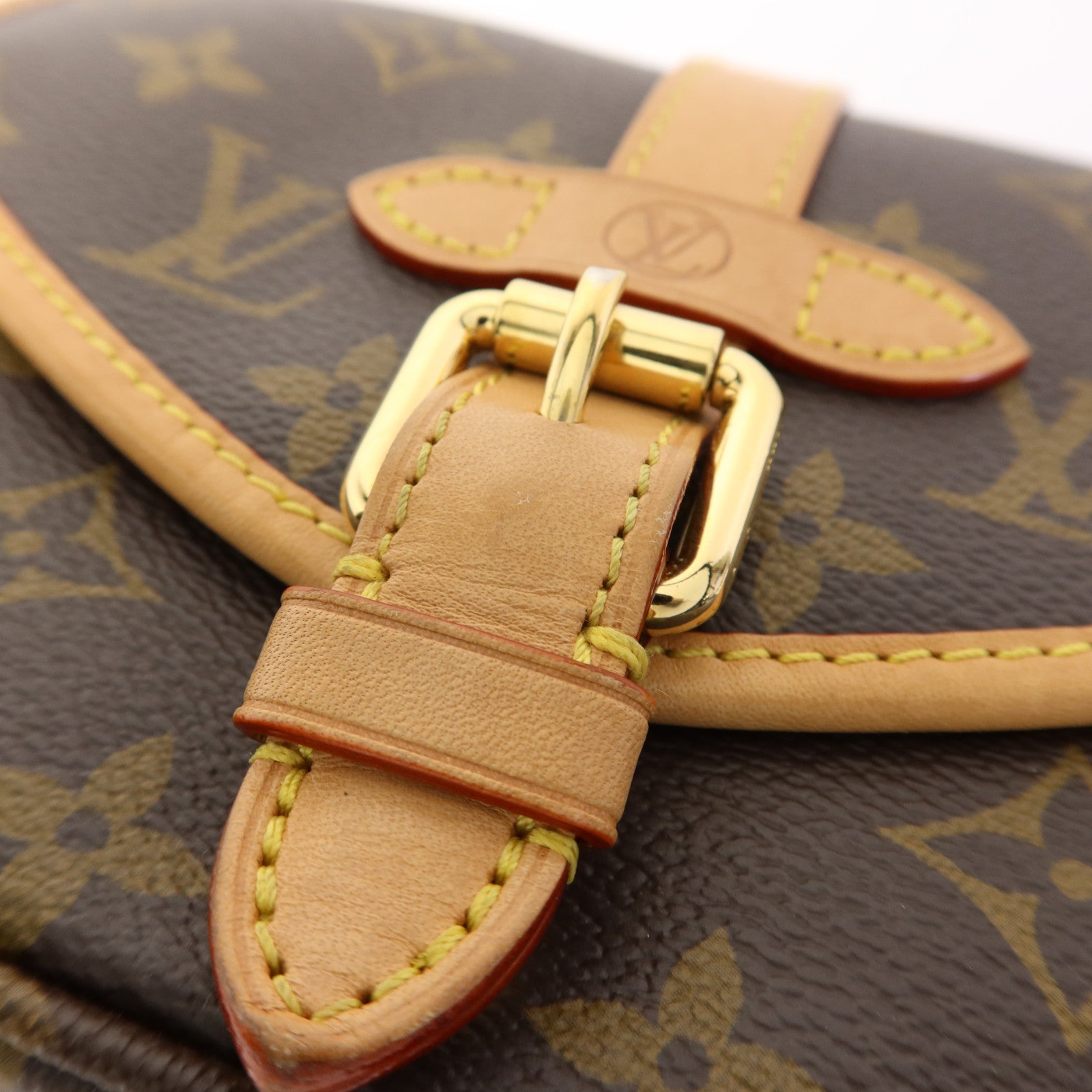 LOUIS VUITTON Monogram Saumur BB金扣手挽肩背兩用袋