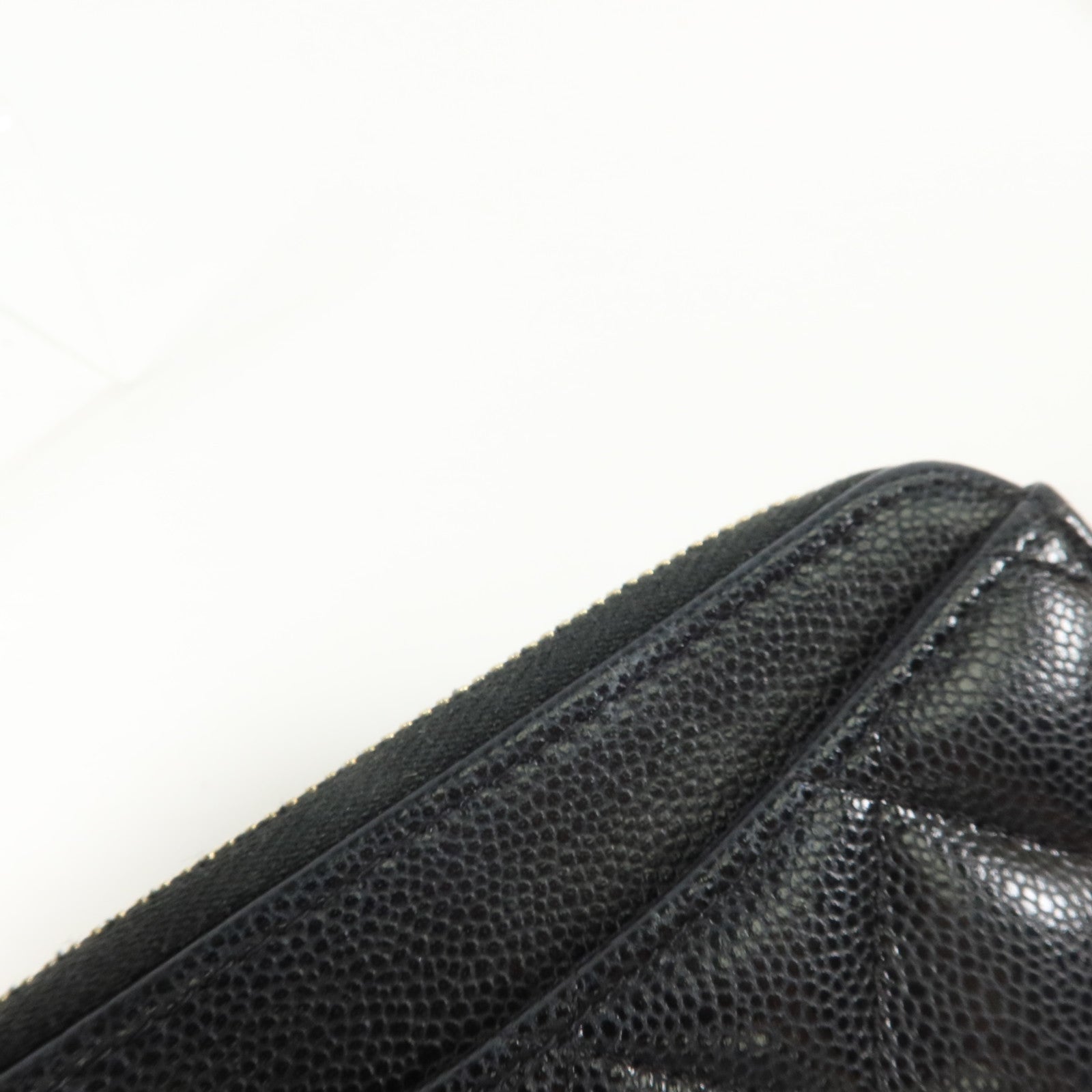 CHANEL 牛皮皮革Classic Zipped Card Holder金扣卡片套