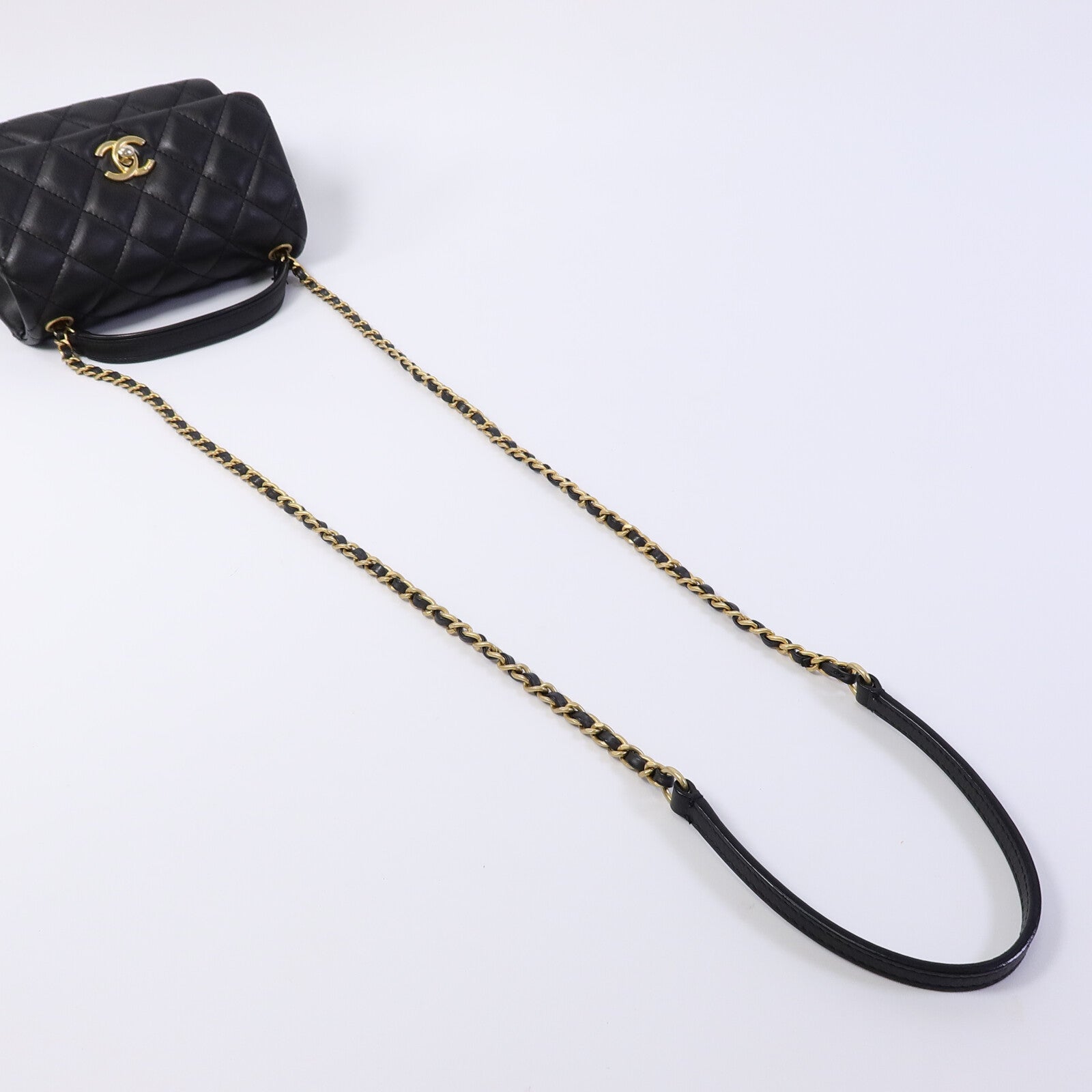 CHANEL 羊皮皮革2 Way Chain Shoulder Bag手挽肩背兩用袋