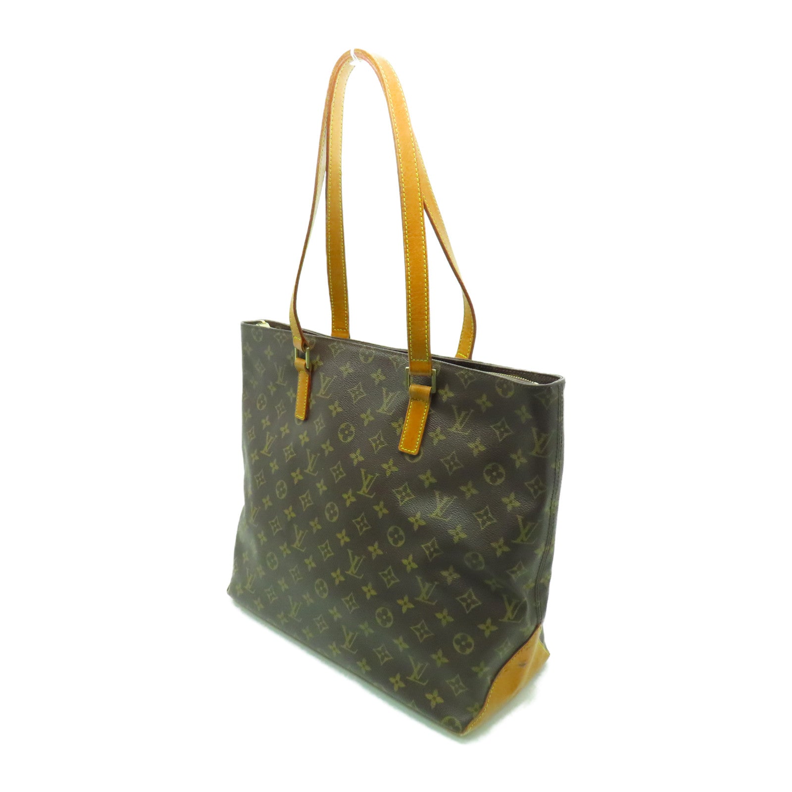 LOUIS VUITTON 【激減優惠】Monogram Cabas Mezzo金扣肩背袋啡色