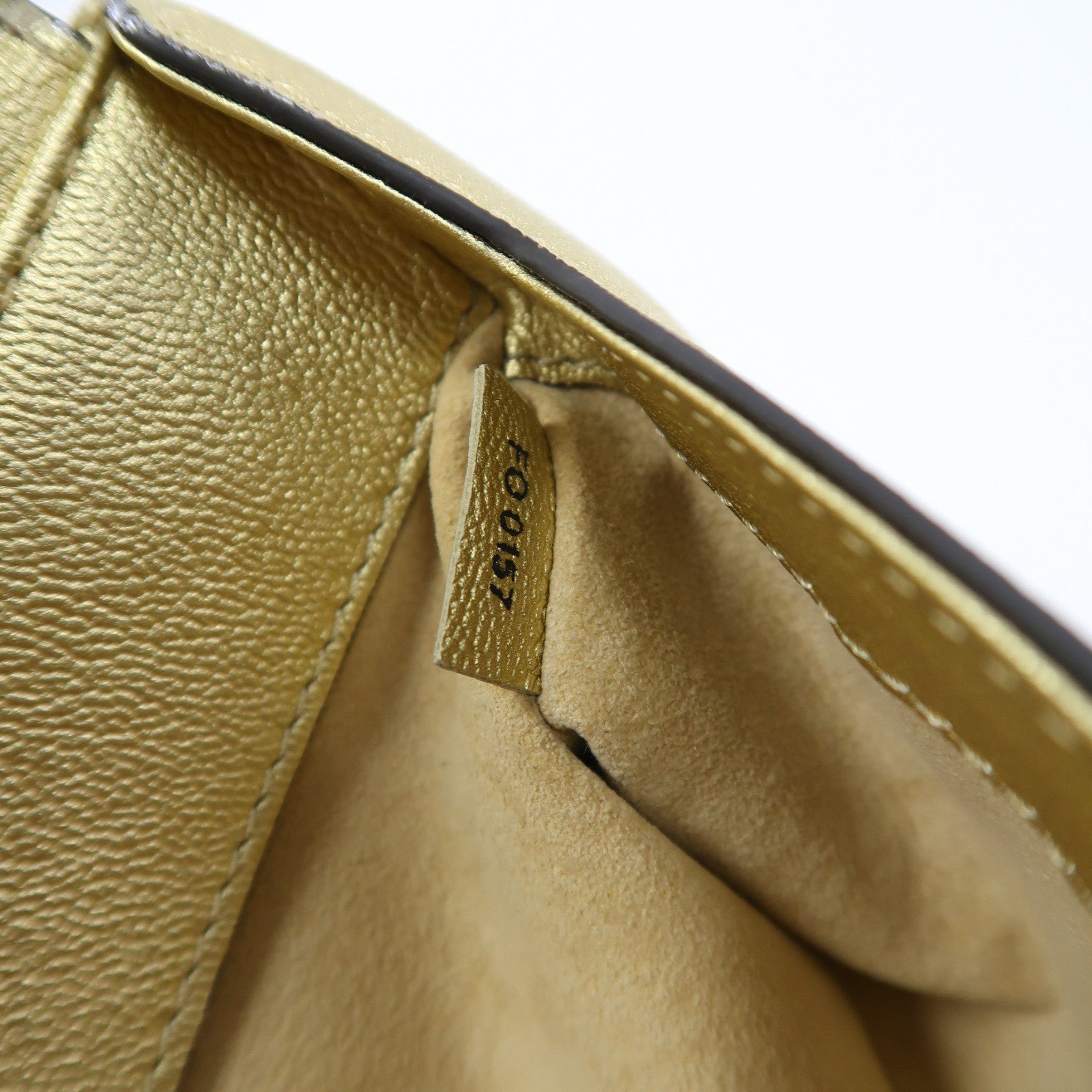 LOUIS VUITTON 牛皮皮革Very Chain金扣手挽肩背兩用袋金色
