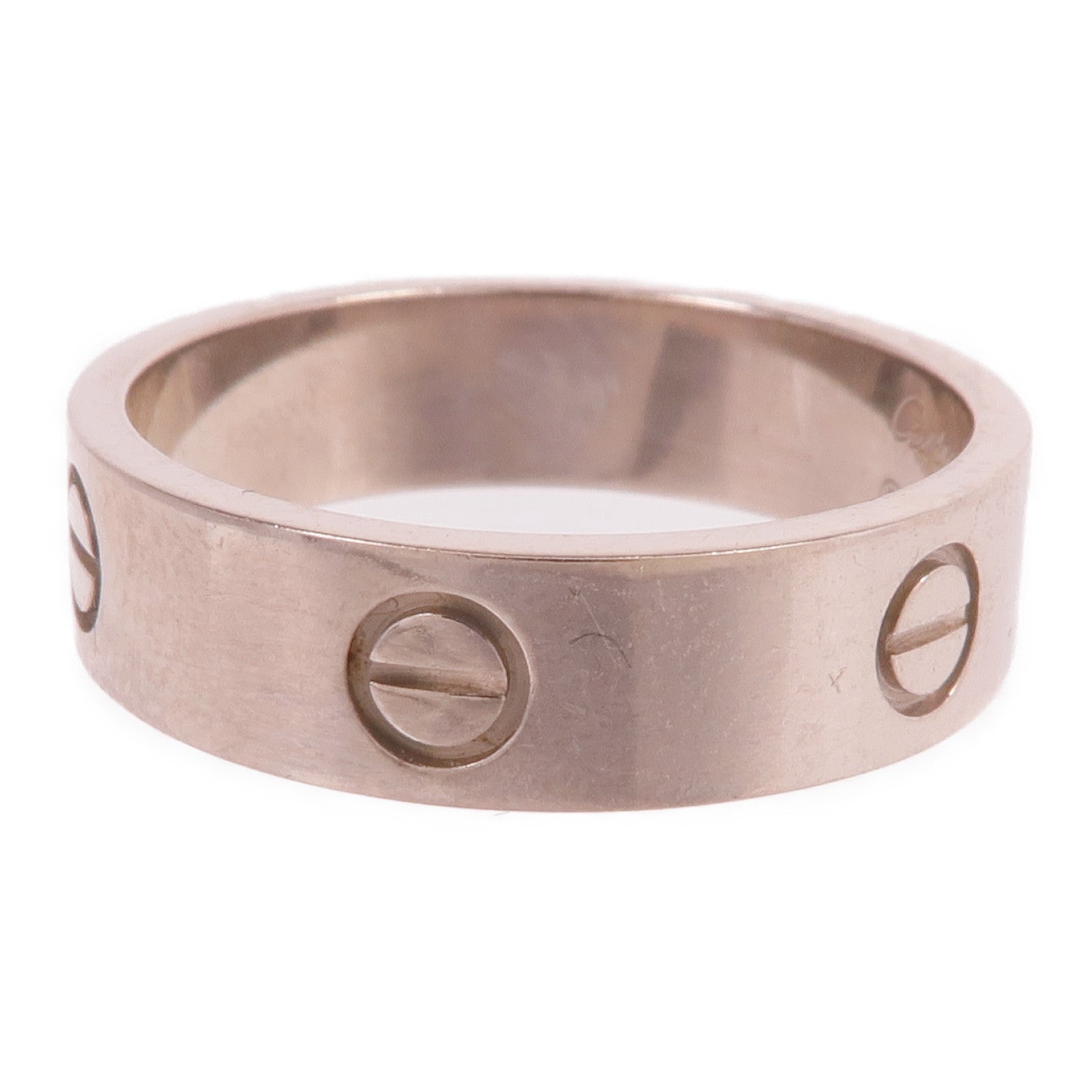 CARTIER 18K白金Love Ring鑽石戒指Cartier#63/US#10.5