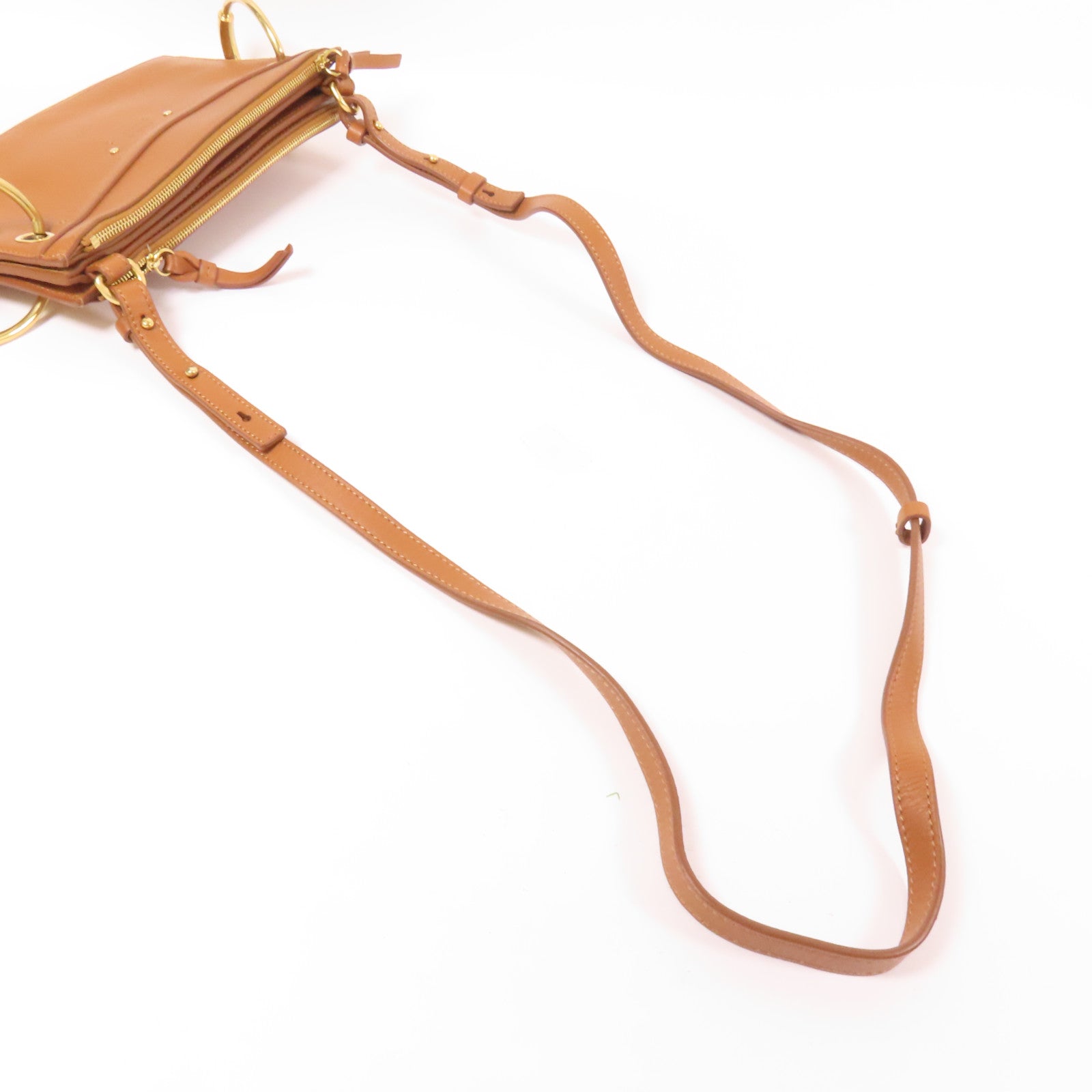 Chloe 麂皮/牛皮皮革Mini Roy金扣肩背袋