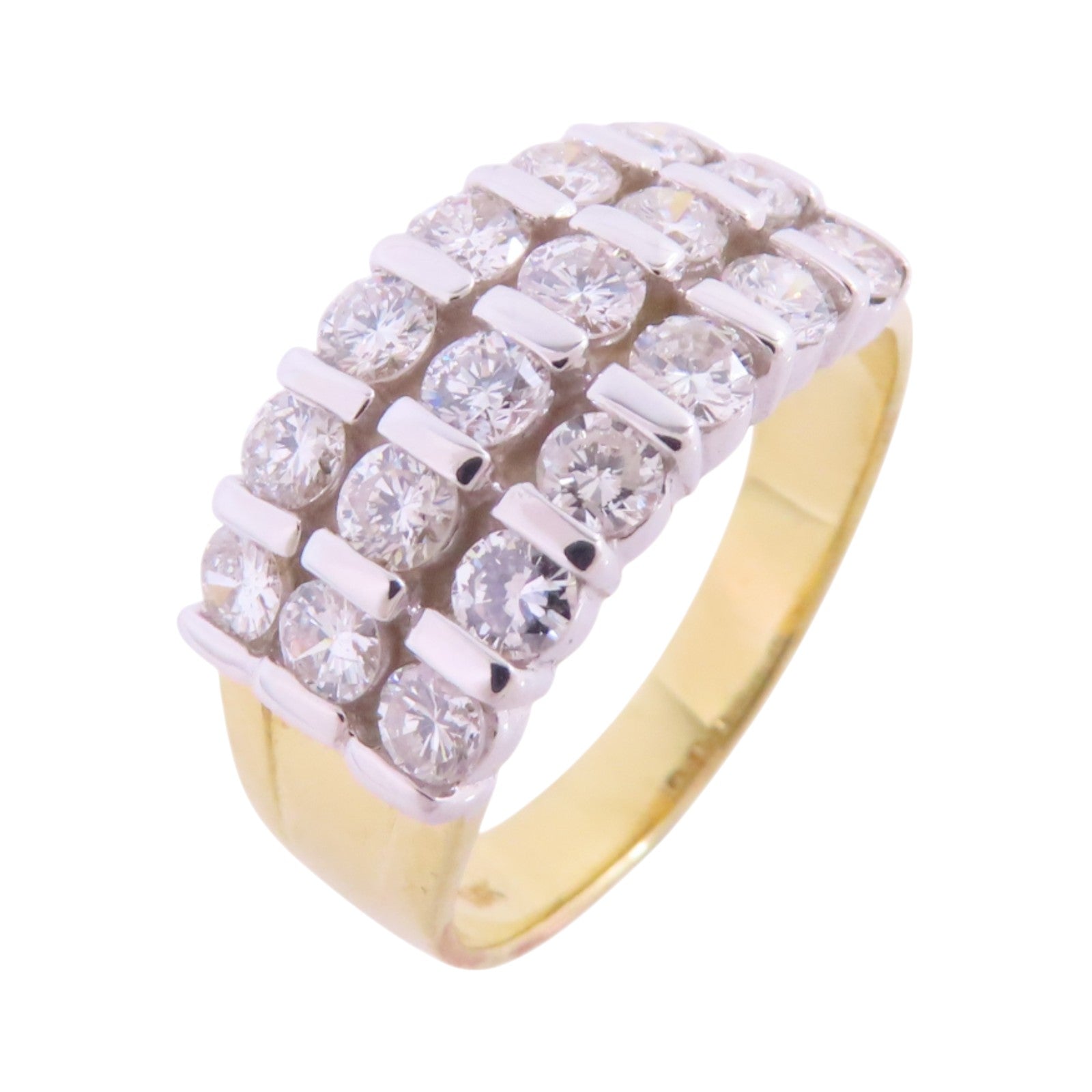 JEWELRY 18K黃金/鑽石Diamond Ring戒指US#7.5