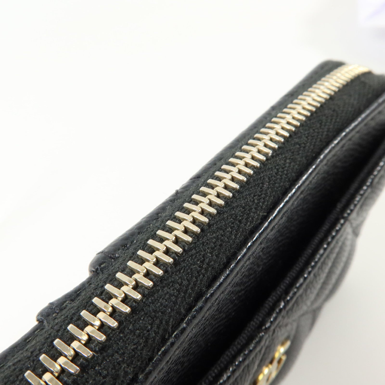 CHANEL 牛皮皮革Classic Zipped Card Holder金扣卡片套